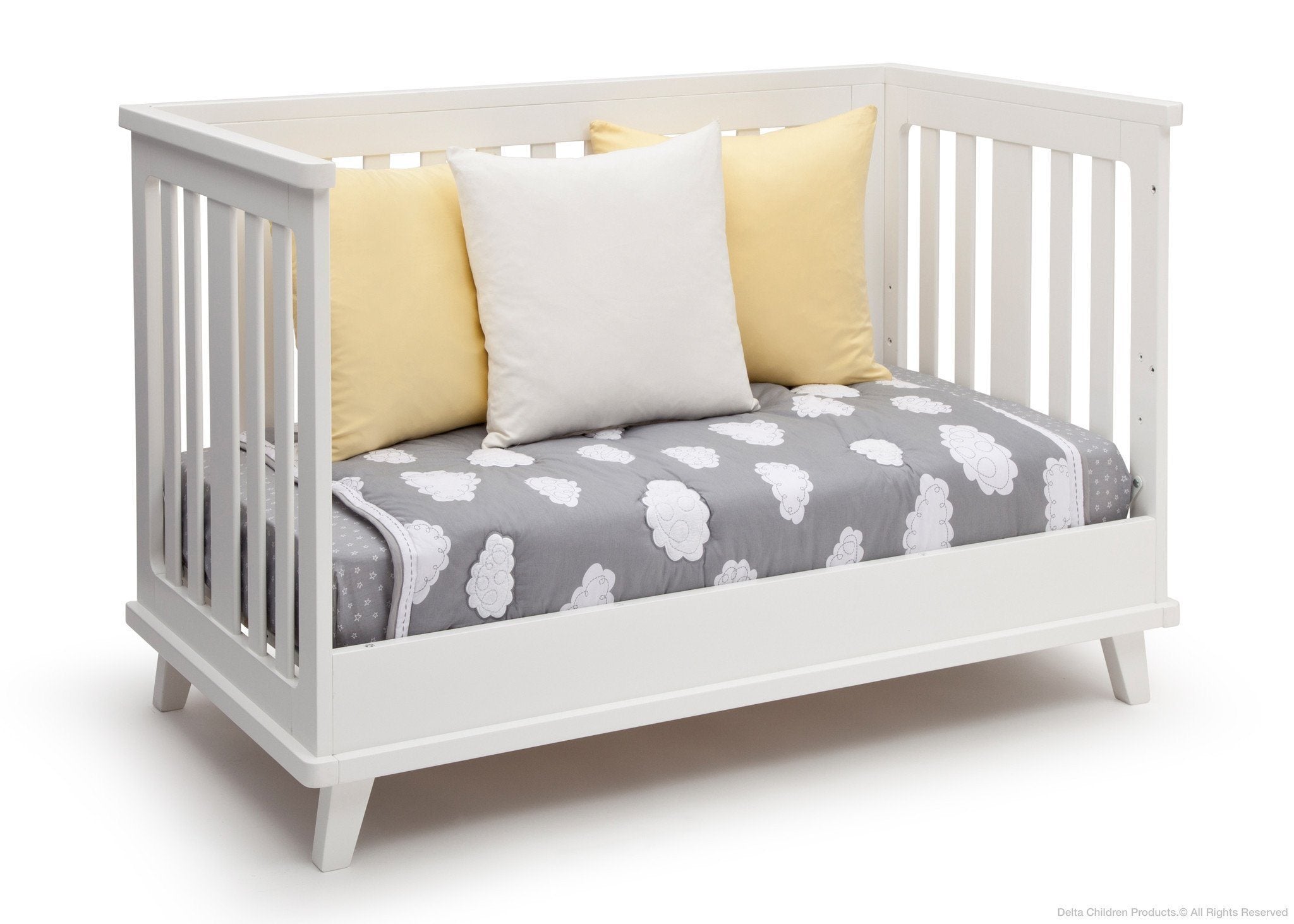 Ava 3-in-1 Convertible Baby Crib - Toddler Bed & Daybed - Nursery Furniture for Boys & Girls - Perfect for Small Spaces & Modern Nurseries