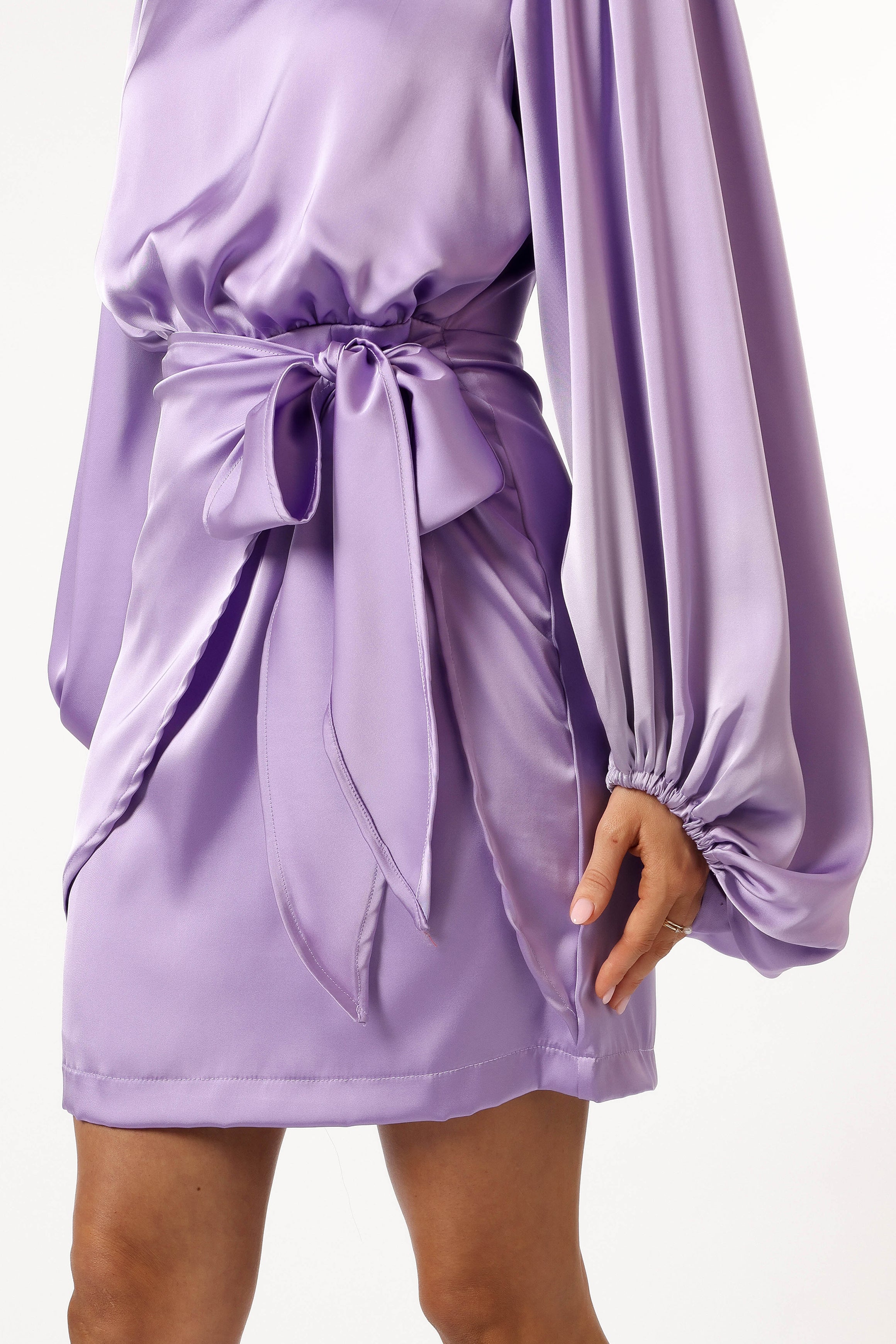 Emillia Women's Floral Lavender Dress - Elegant A-Line Summer Dress for Casual Wear, Parties & Weddings