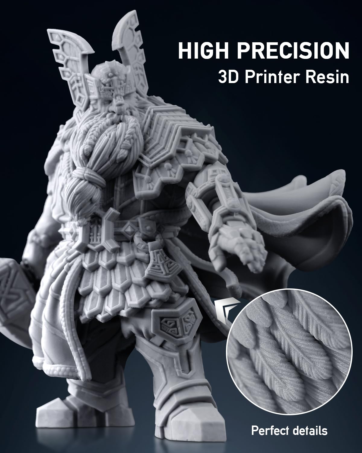 SUNLU 2000G ABS-Like 3D Printer Resin - High Precision, Low Shrinkage for LCD/DLP/SLA Printers - Ideal for Miniatures & Prototypes