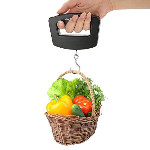 Digital Hanging Scale with LED Display - Portable Electronic Fishing Scale for Weighing Fish, Luggage, Groceries & Shopping - Perfect for Outdoor, Travel, and Home Use