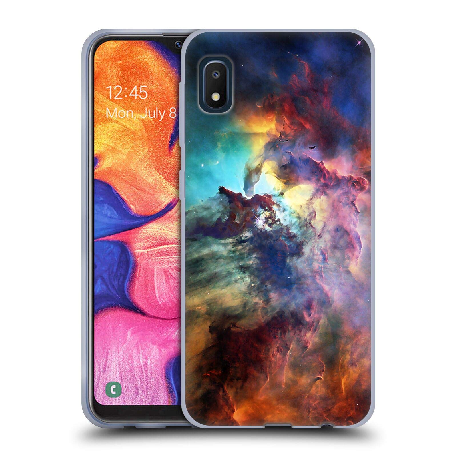 Cosmo18 Lagoon Nebula Space Soft Gel Case for Samsung Galaxy A10e (2019) - Officially Licensed Protective Cover by Head Case Designs, Perfect for Daily Use & Travel