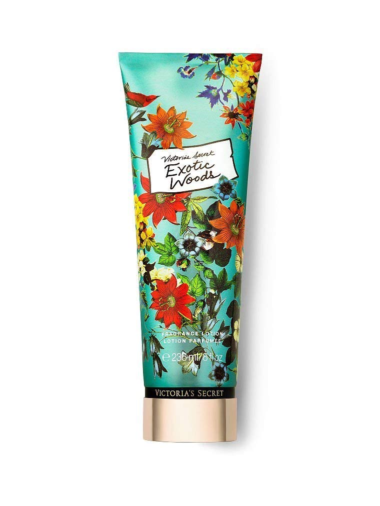 Victoria's Secret Exotic Woods Fragrance Lotion 8 fl oz - Moisturizing Body Lotion for Women, Long-Lasting Scent, Perfect for Daily Use & Gift Giving
