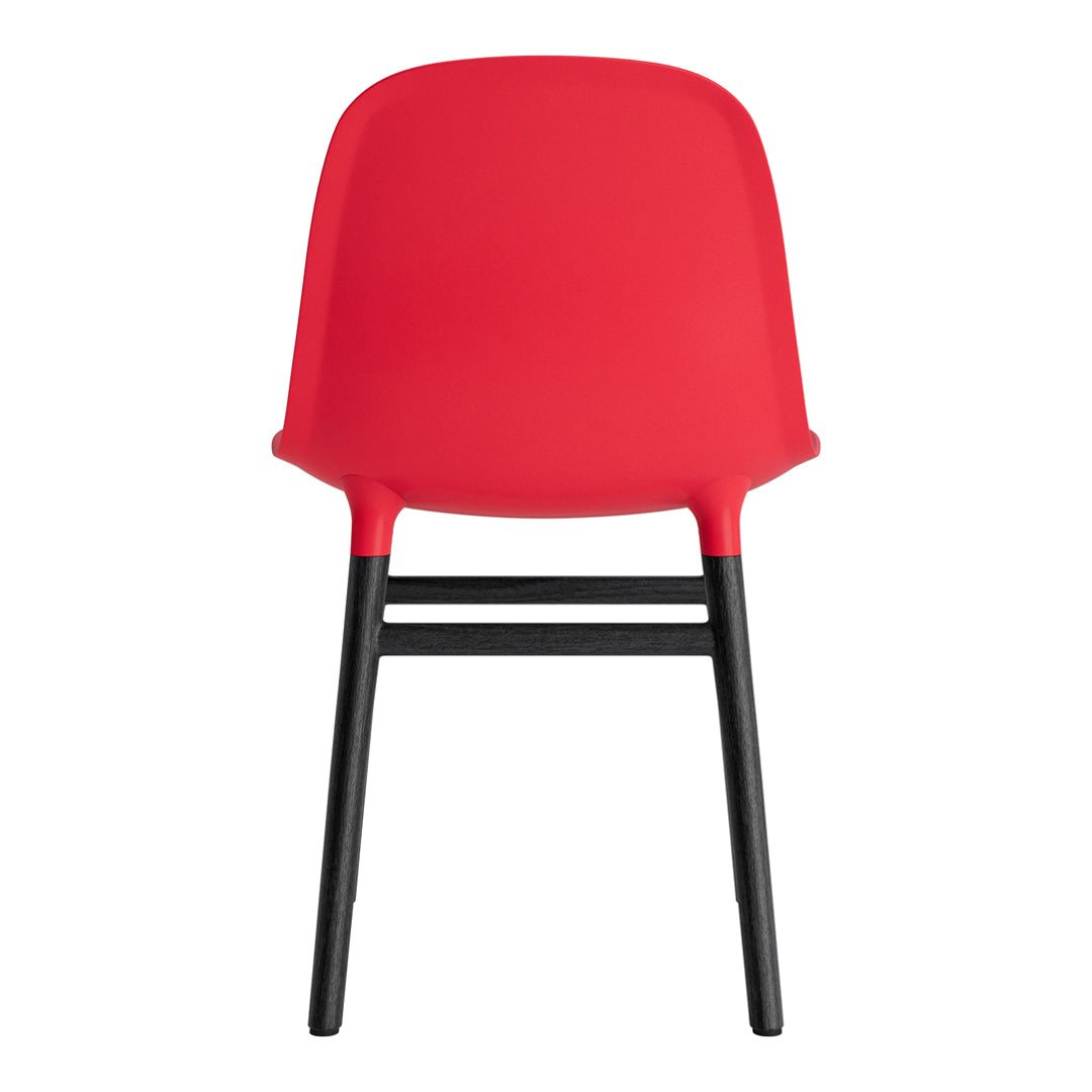 Modern Form Chair with Sturdy Wooden Legs - Perfect for Dining Room, Office, or Living Room Decor