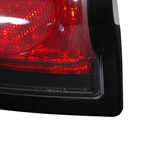 Spec-D Tuning Black LED Tail Lights for 2003-2005 Chevy Cavalier - Smoked Lens Pair (Left & Right) - Enhanced Style & Night Visibility - Perfect for Car Shows & Night Driving