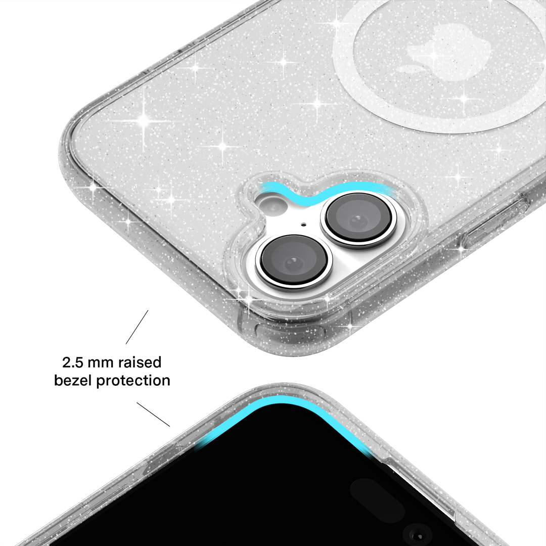Sparkling Stardust Glitter iPhone Case - Protective & Stylish Cover for iPhone 13/14/15 Pro Max - Perfect for Parties, Festivals & Everyday Glam