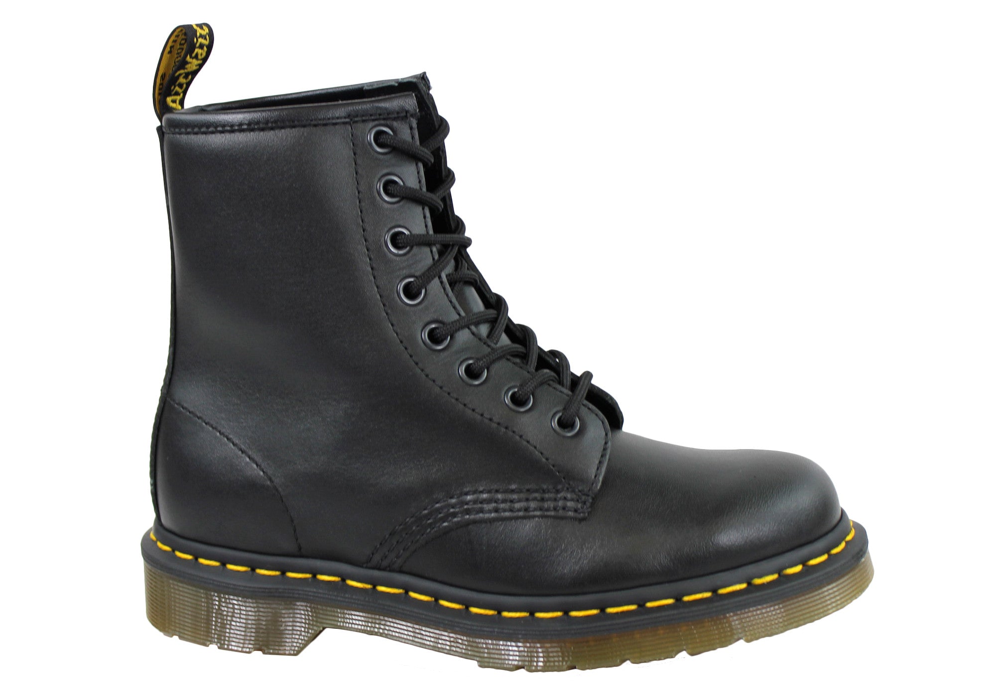 Dr. Martens 1460 Black Nappa Leather Unisex Combat Boots - Comfortable Lace-Up Ankle Boots for Men & Women - Perfect for Punk Fashion, Street Style & Everyday Wear