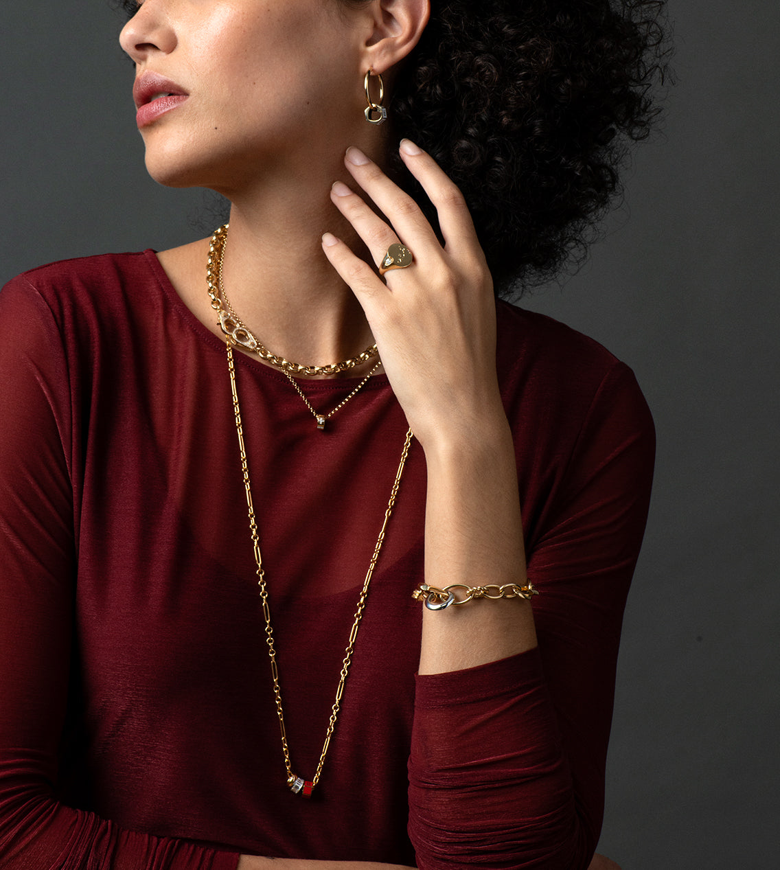 Custom Faceted Heart Beaded Red Pendant Necklace - Elegant Jewelry for Women, Perfect for Valentine's Day Gifts, Anniversaries & Special Occasions