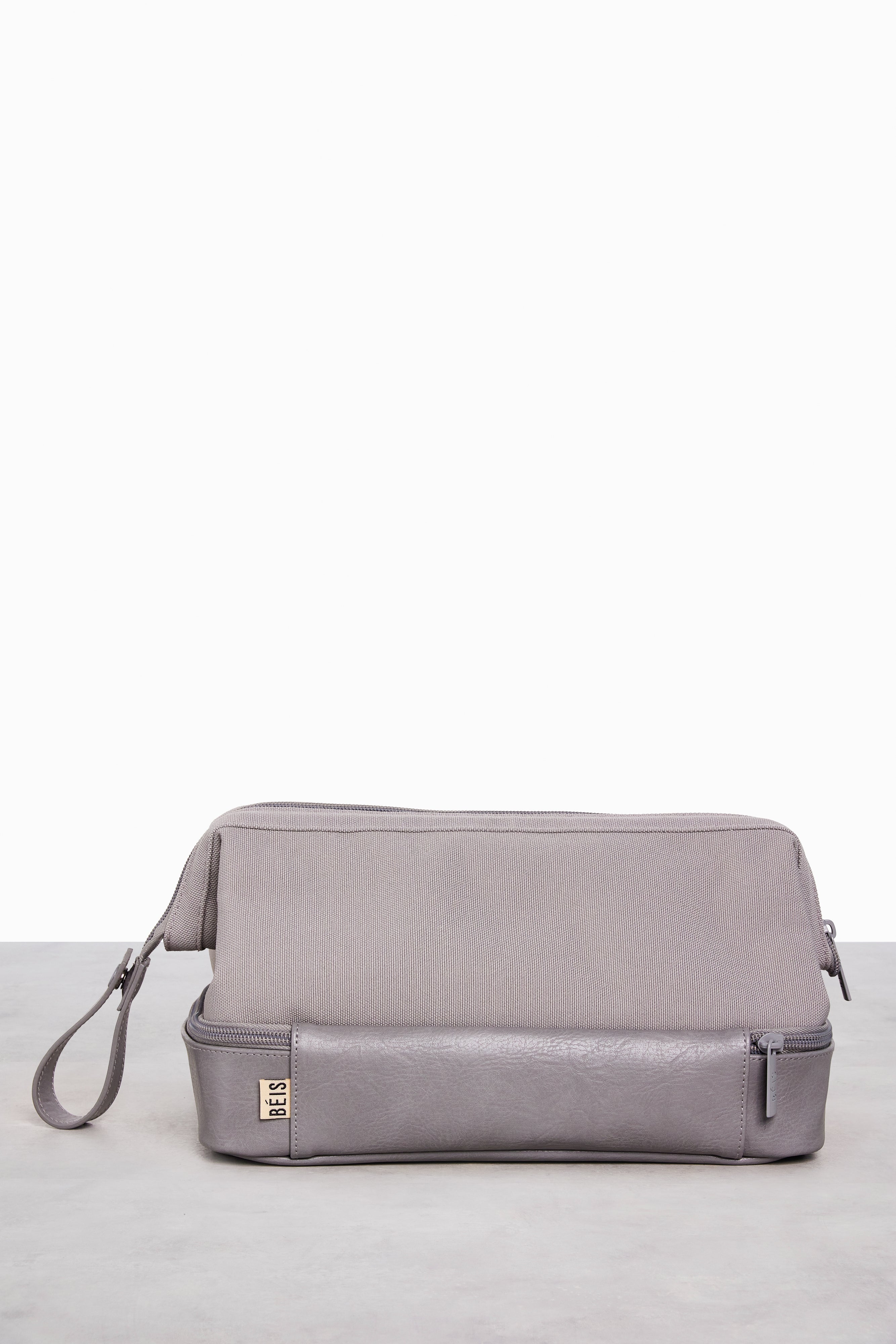 Premium Grey Dopp Kit - Travel Toiletry Bag for Men & Women - Perfect for Gym, Camping, Business Trips & Weekend Getaways