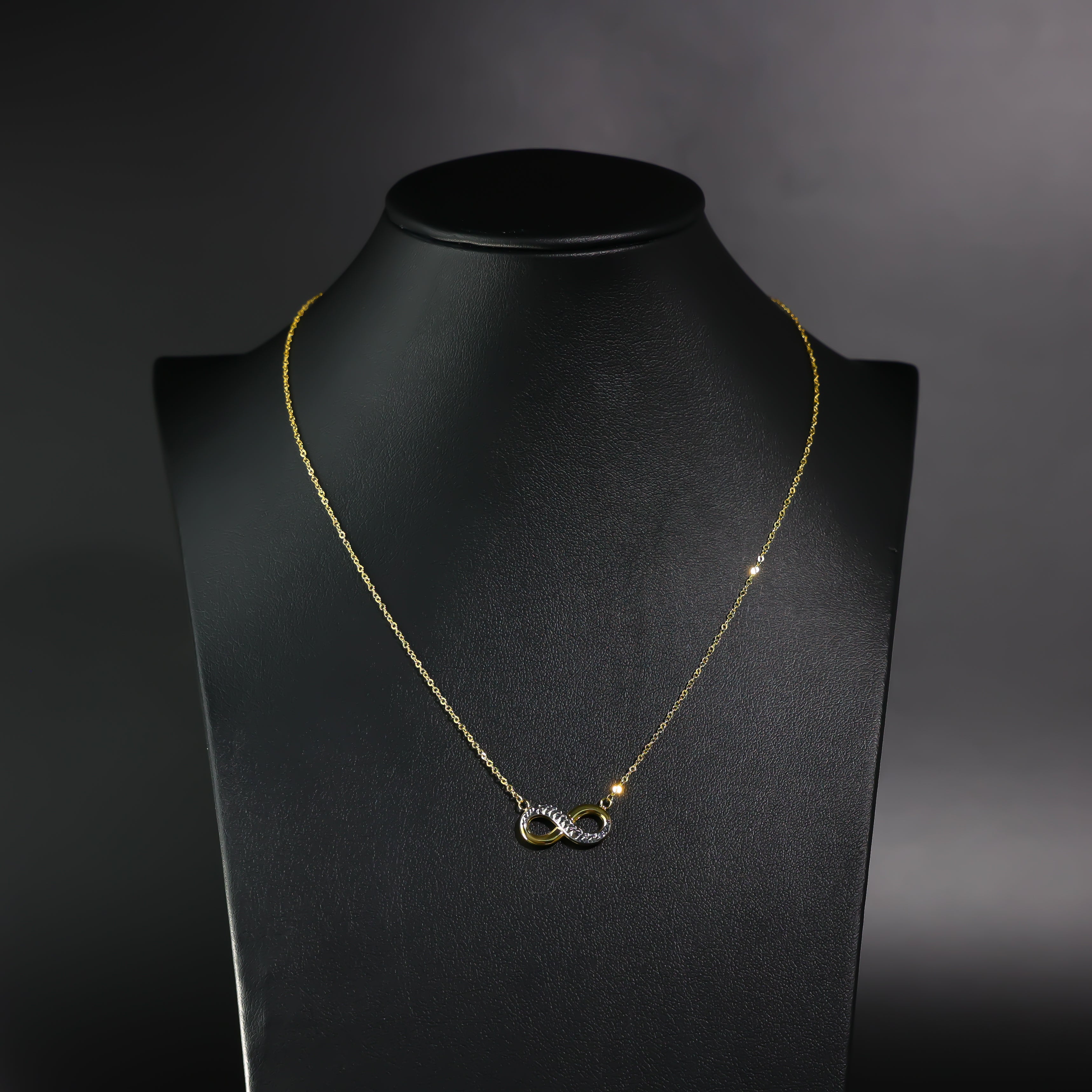 14K Gold Infinity Necklace for Women - Elegant Dainty Symbol of Eternal Love - Perfect for Anniversary, Valentine's Day & Everyday Wear - Model NK0147