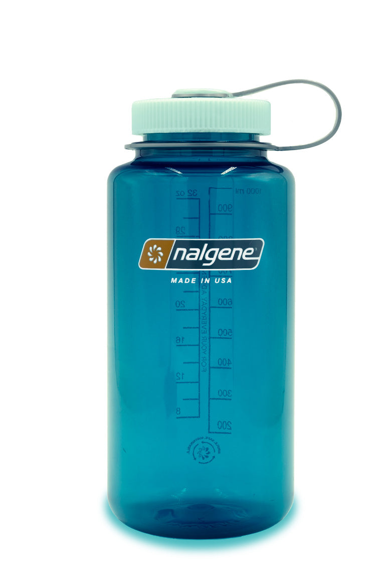 Nalgene 32oz Wide Mouth Water Bottle - BPA Free, Leak Proof & Durable for Outdoor, Gym & Travel | Sustainable Tritan Plastic
