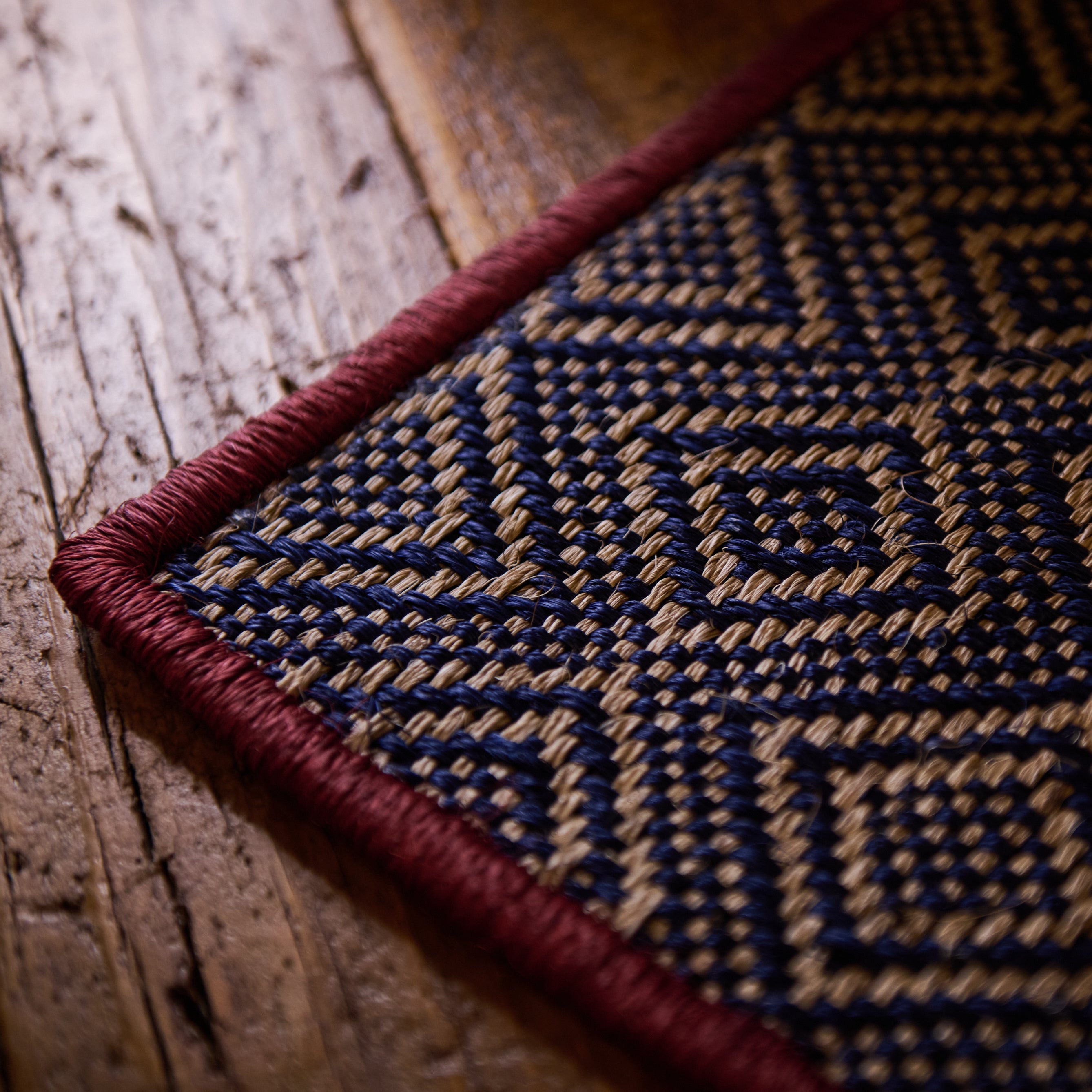 San Gil 2-Pack Placemats Set - Sand, Blue, Red & Purple Washable Table Mats for Dining, Kitchen Decor, and Party Settings