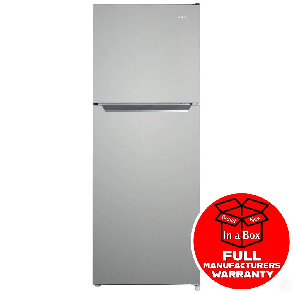 CHiQ CTM200NSS5E 200L Energy Efficient Stainless Steel Top Mount Refrigerator - Perfect for Small Kitchens, Apartments & Dorm Rooms