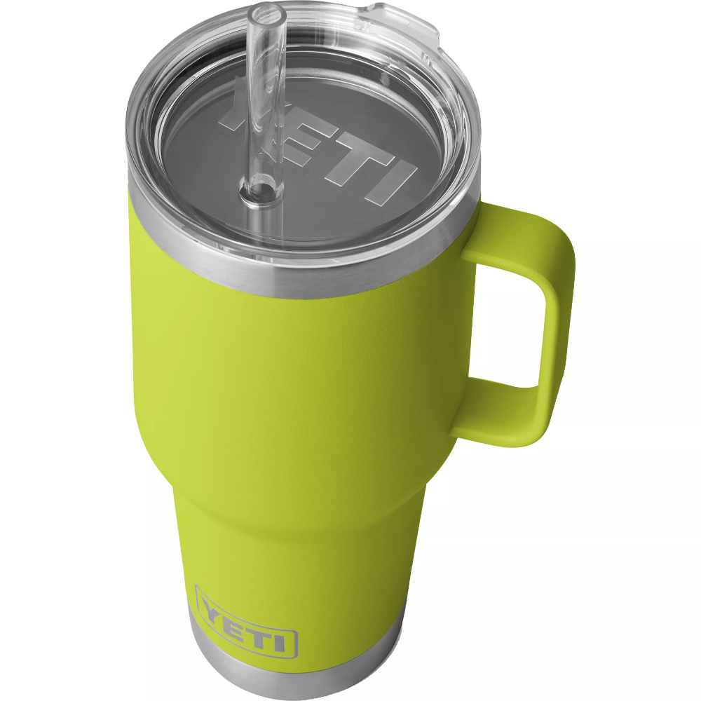 **35 oz Rambler Insulated Stainless Steel Mug with Straw Lid - Perfect for Coffee, Tea & Cold Drinks at Home, Office or Travel**