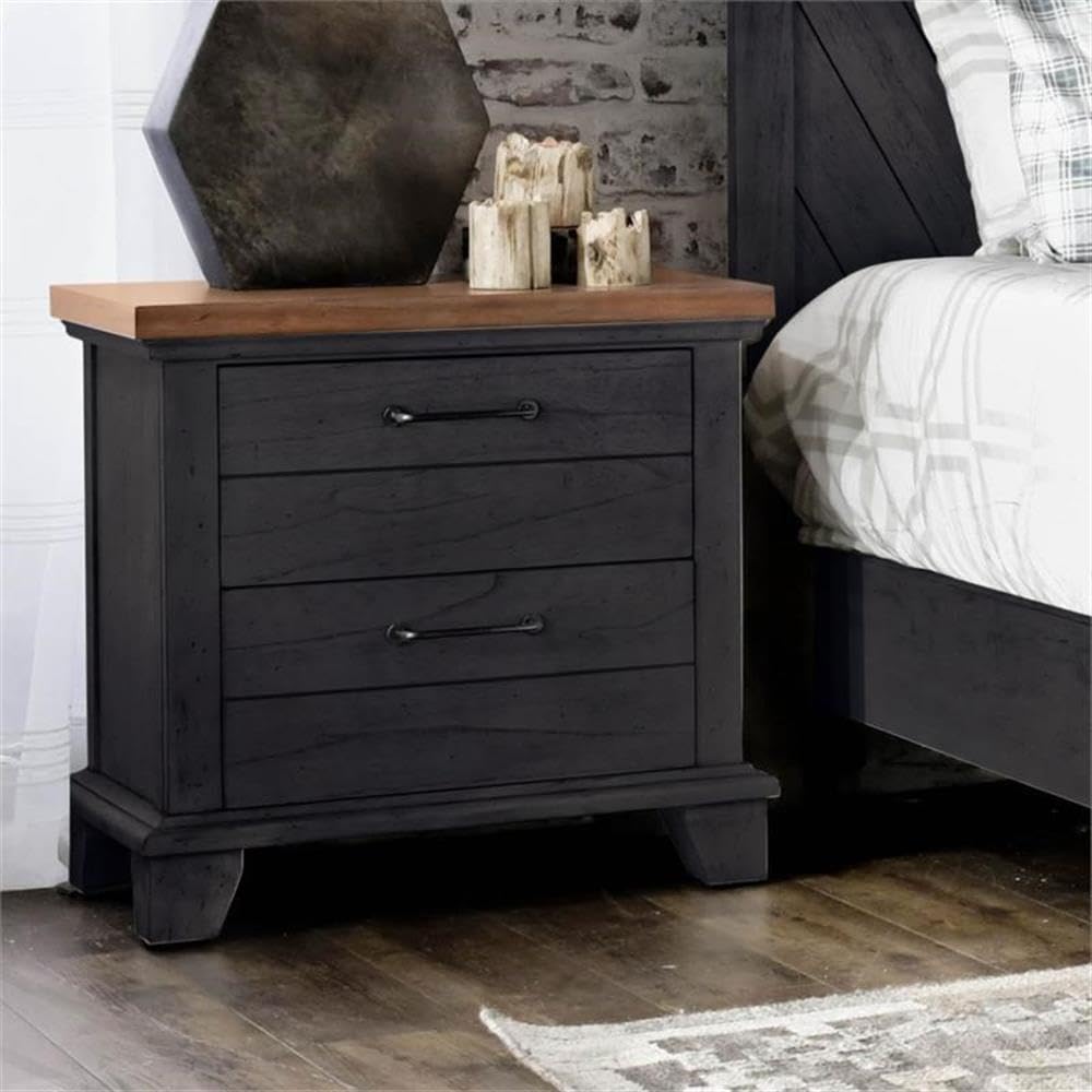 Steve Silver Bear Creek Chocolate & Honey Brown Queen 5-Piece Bedroom Set - Luxurious Bedroom Furniture for Master Suite or Guest Room, Includes Headboard, Footboard, Dresser, Mirror & Nightstand
