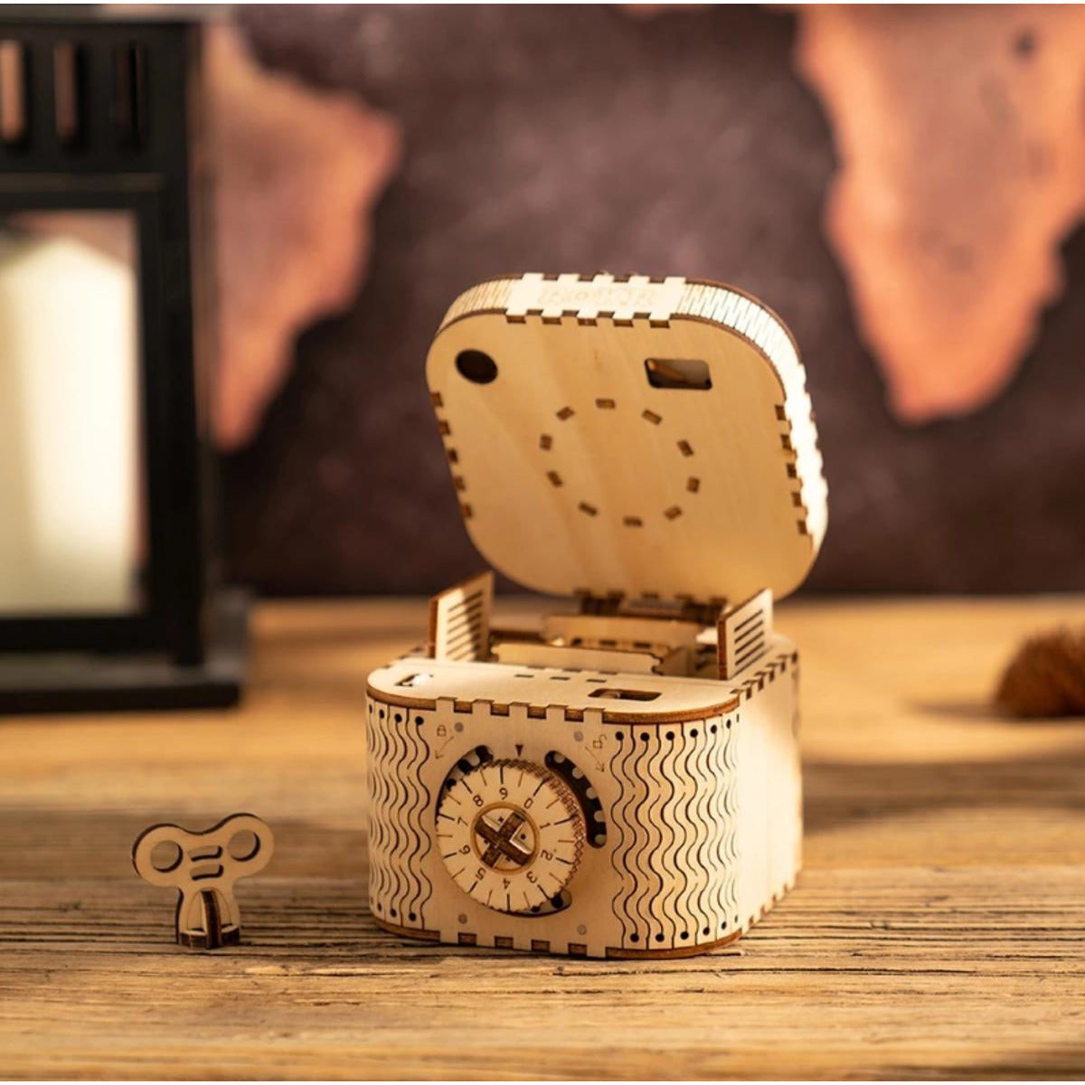 DIY Mechanical Gears Treasure Box - Handmade Wooden Puzzle Box for Collectors & Gift Giving | Perfect for Secret Storage, Jewelry Organizer & Home Decor