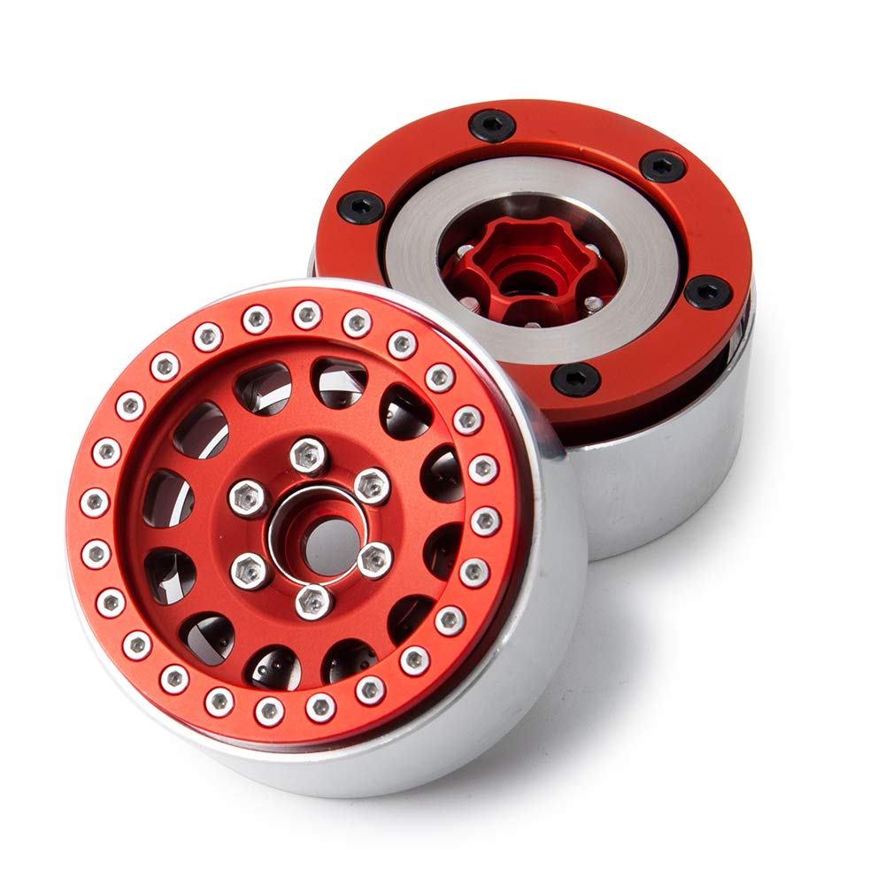 4Pcs 60g Stainless Steel Internal Wheel Weights for 1/10 SCX10 RC Crawler - Counterbalance for 1.9