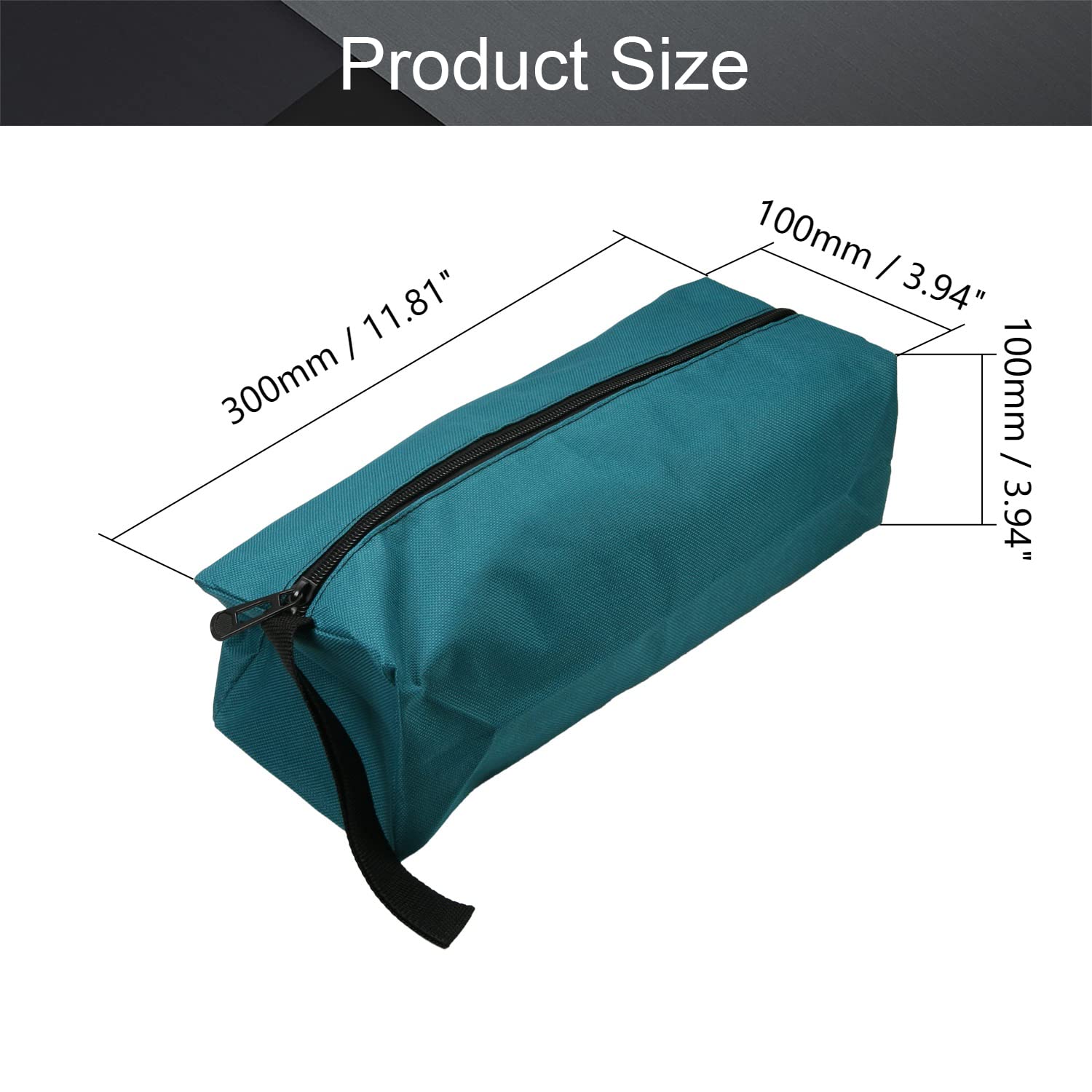 Utoolmart Professional Heavy Duty Oxford Canvas Tool Pouch - Adjustable Work Belt with Waterproof Protective Pockets, Large Blue Tool Organizer for Construction, Carpentry & DIY Projects