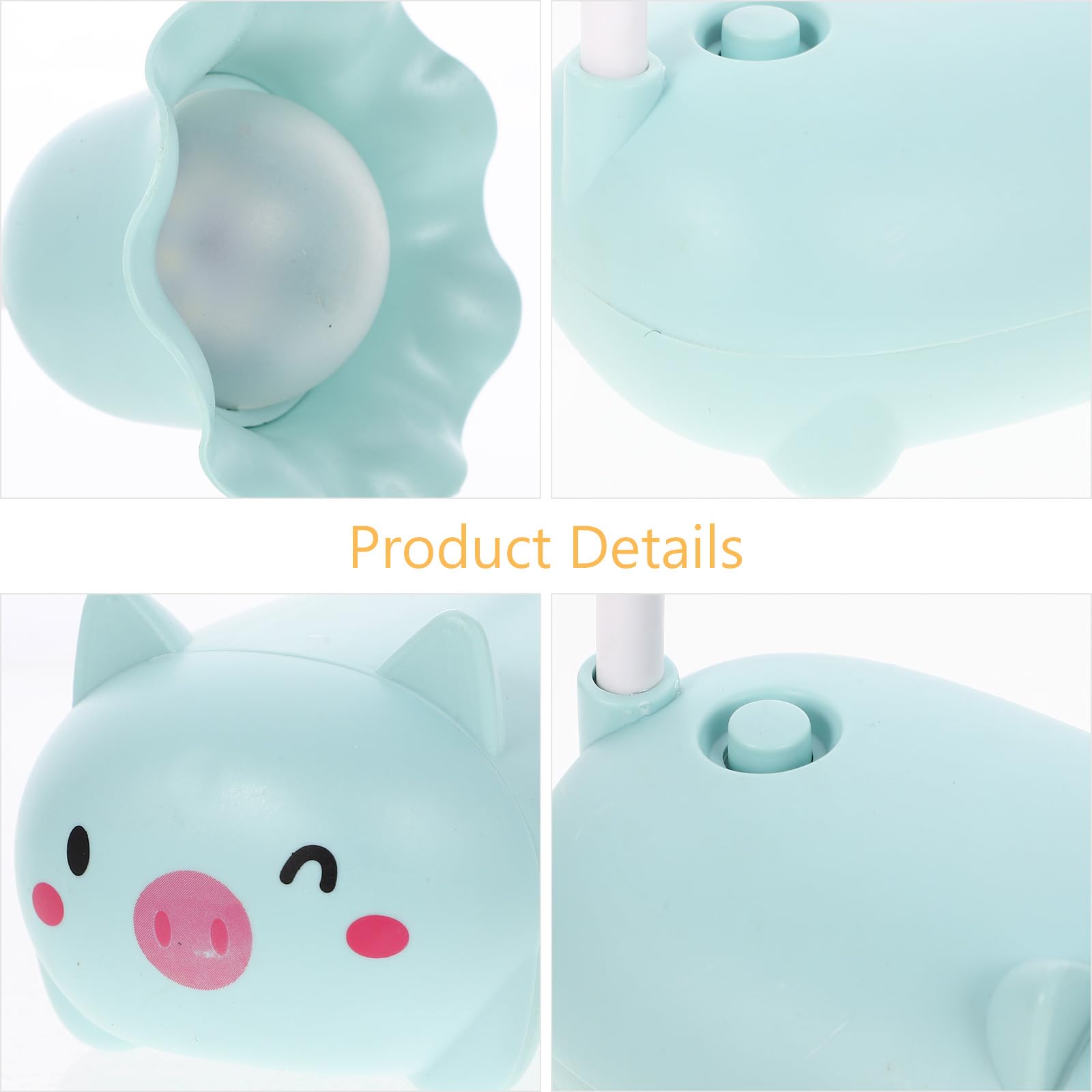 Foldable LED Desk Lamp with USB Charging - Cartoon Green Frog Night Light for Bedroom, Reading & Eye Protection | Portable Study Lamp for Kids, Dorm, Office & Travel