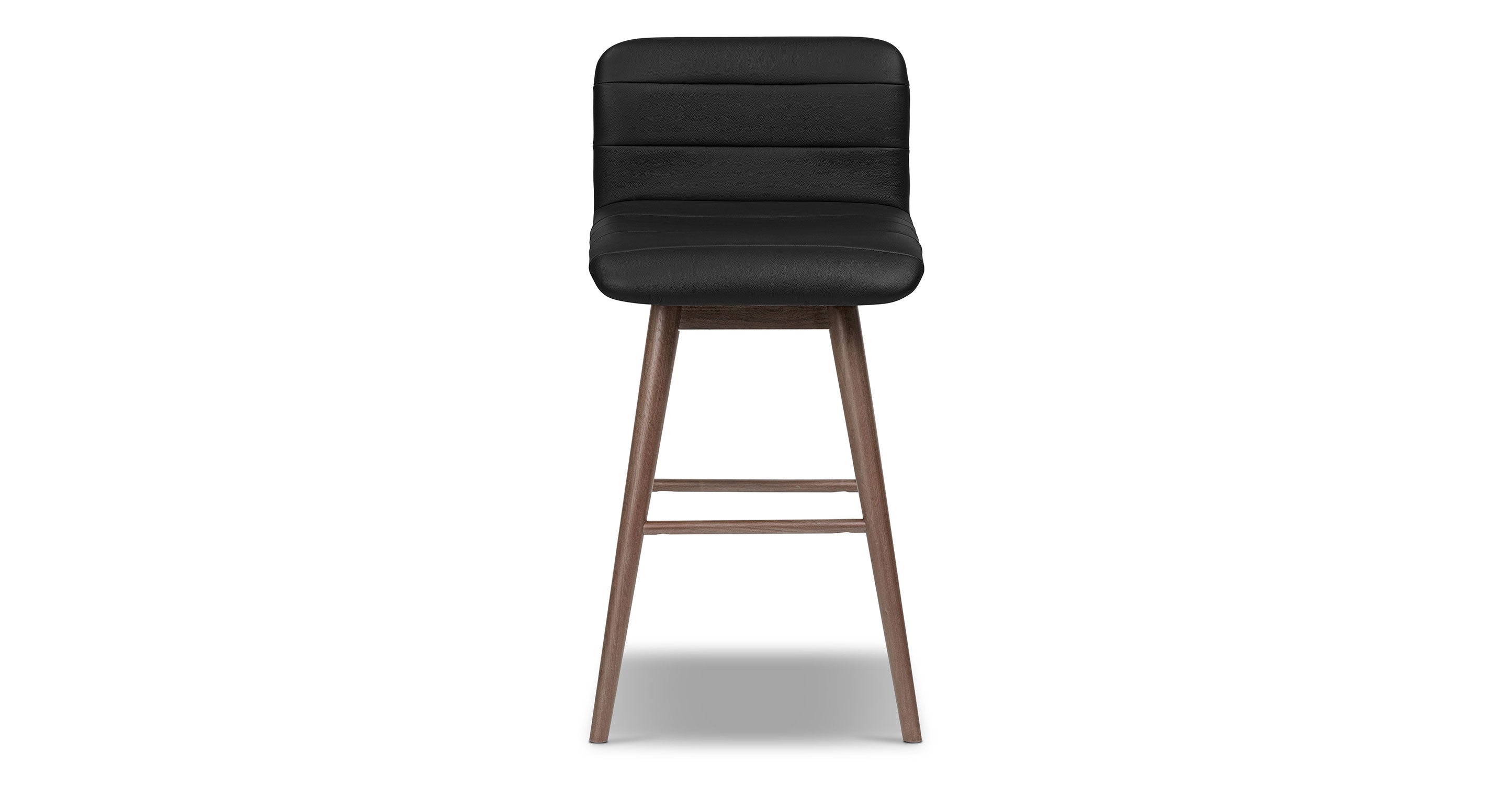 Bassano Genuine Leather Swivel Bar Stool - Adjustable Height Counter Stool for Kitchen Island, Dining Room & Home Bar - Modern & Comfortable Seating