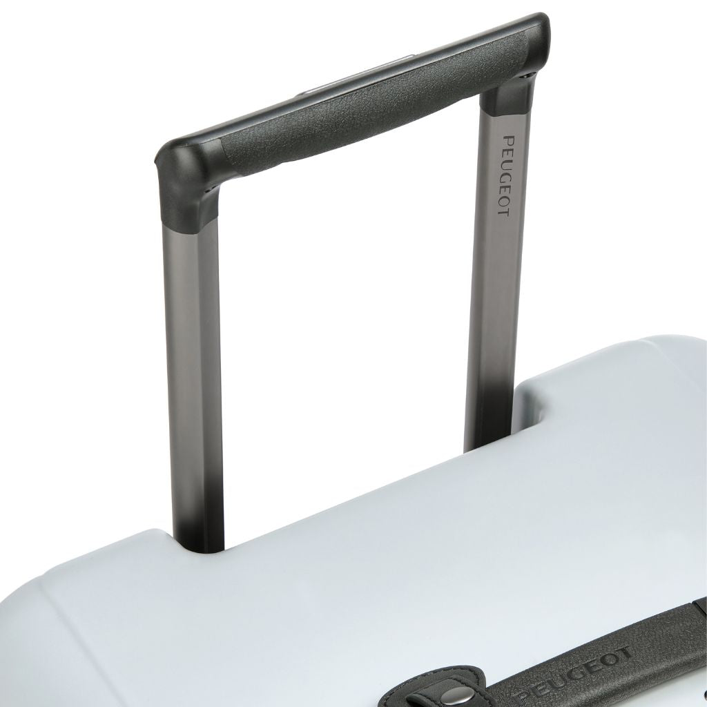 Peugeot Voyages 80cm Zipperless Hardshell Luggage Suitcase - Silver | Lightweight Spinner Trunk for Air Travel & Business Trips
