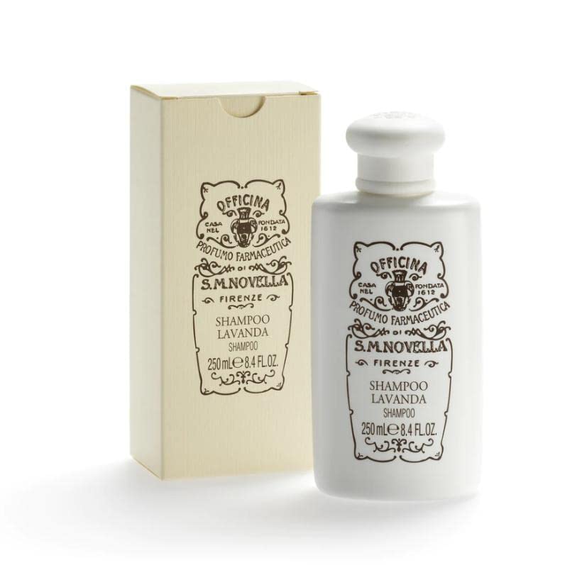 Santa Maria Novella Lavender Shampoo for Hair Care - Natural & Luxurious Hair Cleanser for Dry, Damaged Hair | Perfect for Spa Days & Relaxing Bath Time