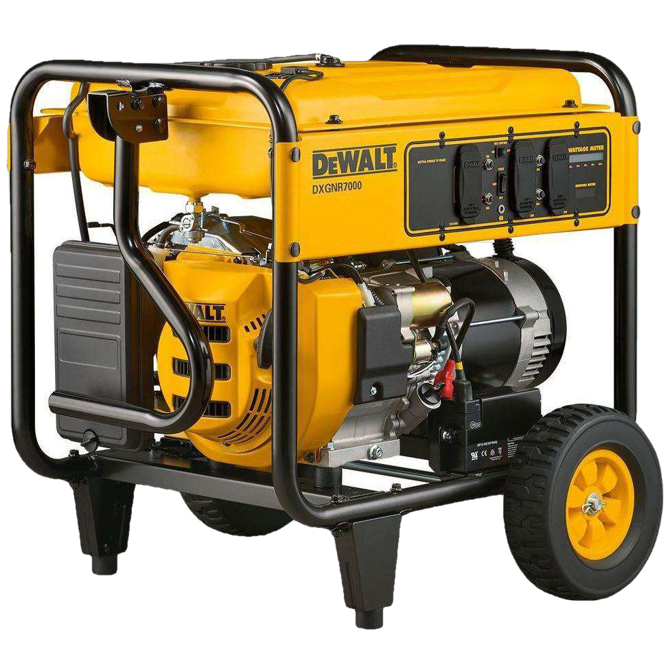 DEWALT DXGNR7000 7000W Portable Gas Generator with Auto Idle Technology - Reliable Power for Home Backup, Job Sites & Outdoor Events
