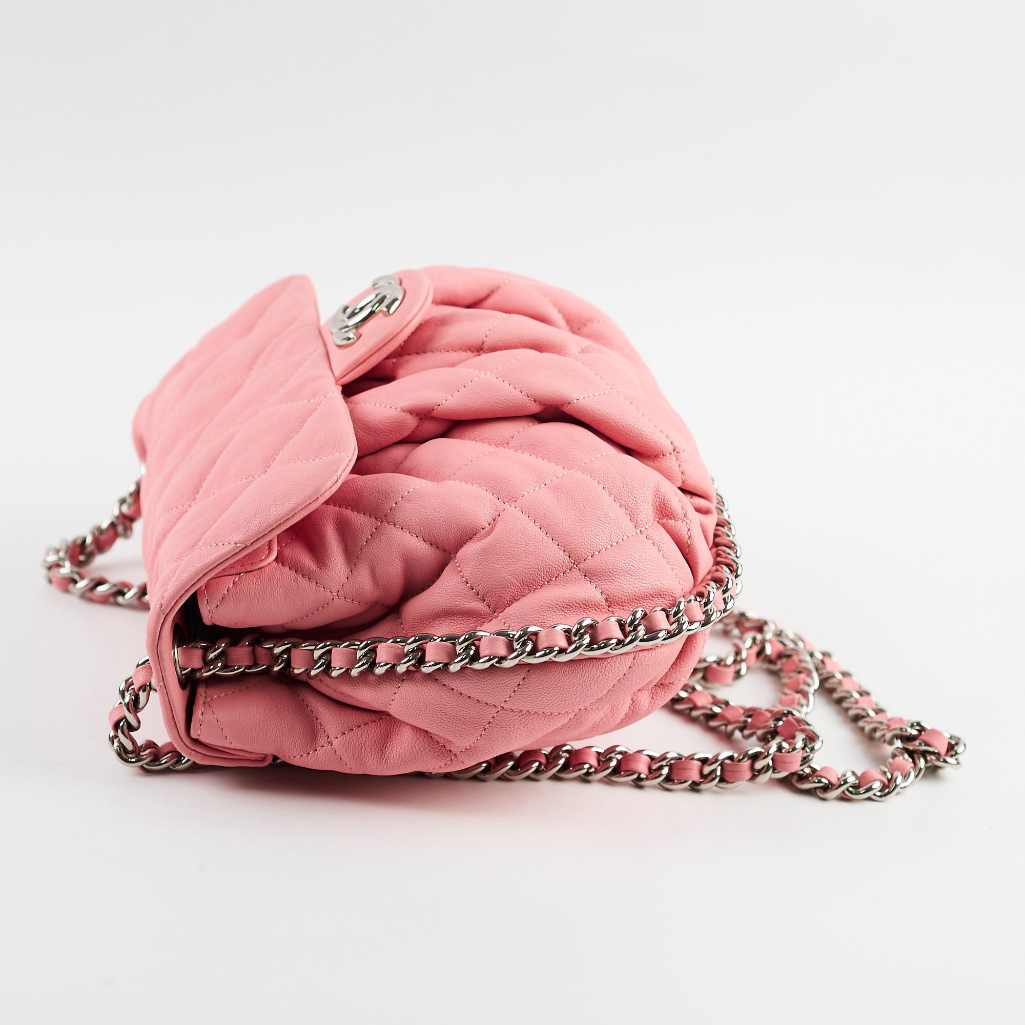 Chanel Quilted Chain Around Crossbody Bag in Pink - Luxury Designer Handbag for Women, Perfect for Parties, Dates & Everyday Use