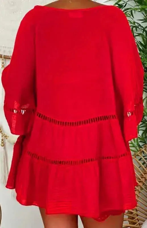 Stylish Women's Casual Linen Mini Dress - Summer Beach Wear & Boho Chic Outfit for Vacation
