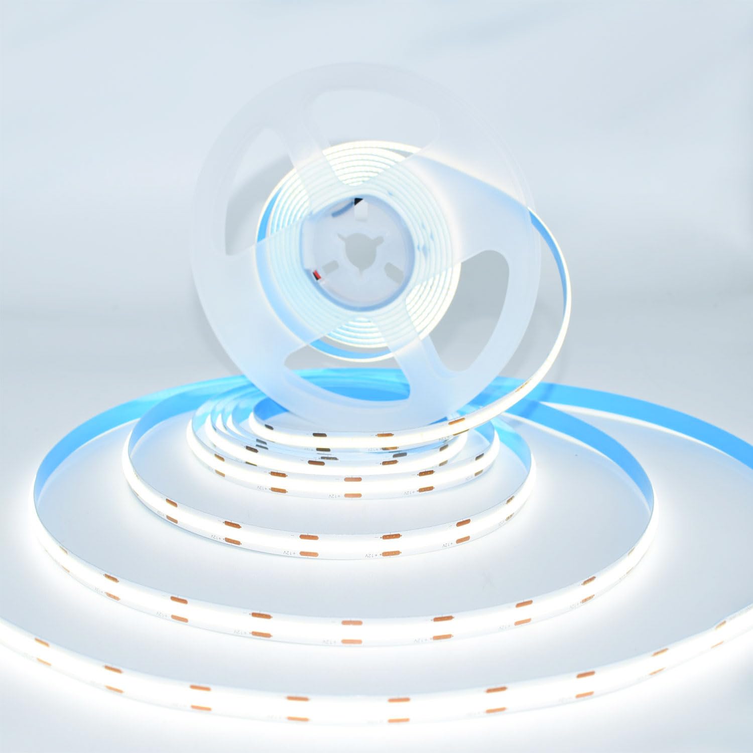 16.4ft/5m LED Strip Lights 2640 LEDs COB Light Strip - 52800LM Super Bright Dimmable Non-waterproof LED Tape Light - Daylight White 4500K - Even Lighting for Home, Bedroom, Kitchen, Cabinet, and Party Decor