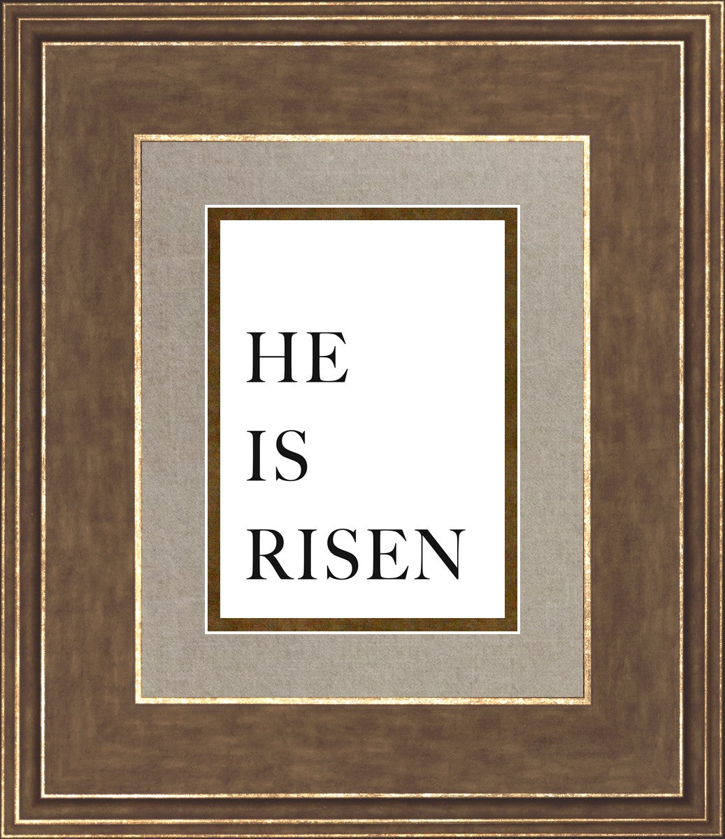 He is Risen by Paige Tilly - Inspirational Christian T-Shirt for Easter, Church & Faith-Based Events