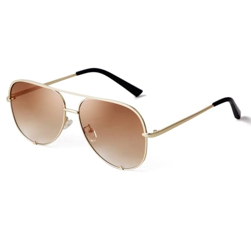 Gold Frame/Brown Faded Lens