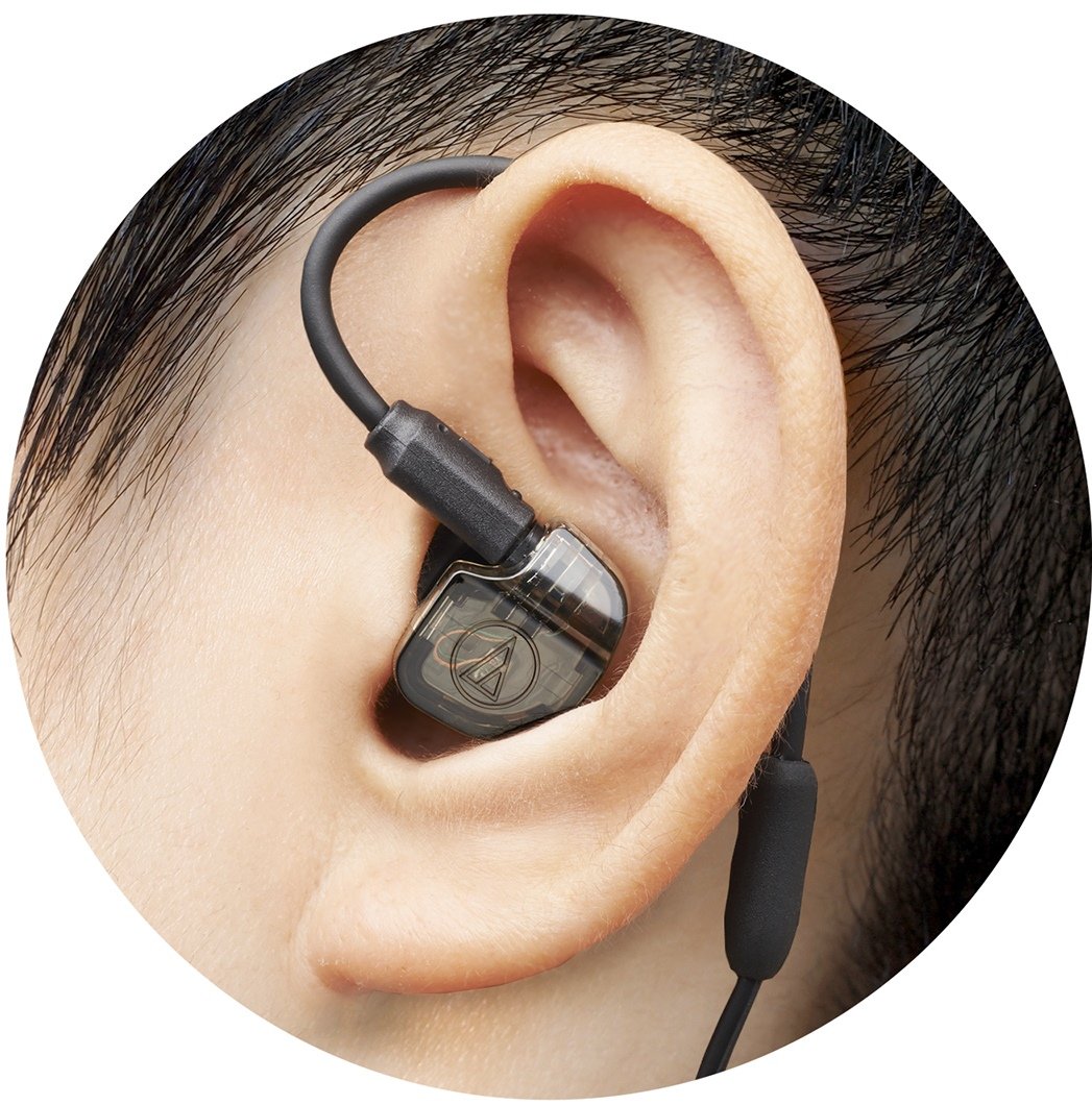 Audio Technica ATH-IM01 SonicPro Balanced Armature In-Ear Monitor Headphones with High-Fidelity Sound - Perfect for Musicians, Audiophiles & Studio Recording