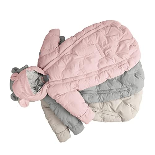 7AM Enfant Winter Baby Snowsuit - Waterproof Insulated Hooded Snowsuit for Infants & Toddlers, 2-Way Zipper for Easy Diaper Changes | Warm Bunting for Stroller & Outdoor Play | Perfect for Snowy Days & Winter Adventures