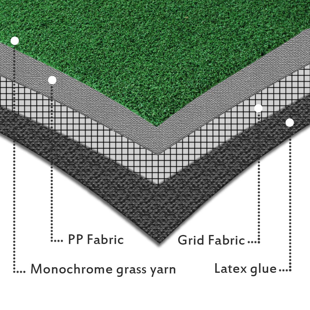 Premium Golf Putting Green & Hitting Mat - Professional Indoor/Outdoor Golf Training Practice Mat for Home, Office, Backyard & Driving Range