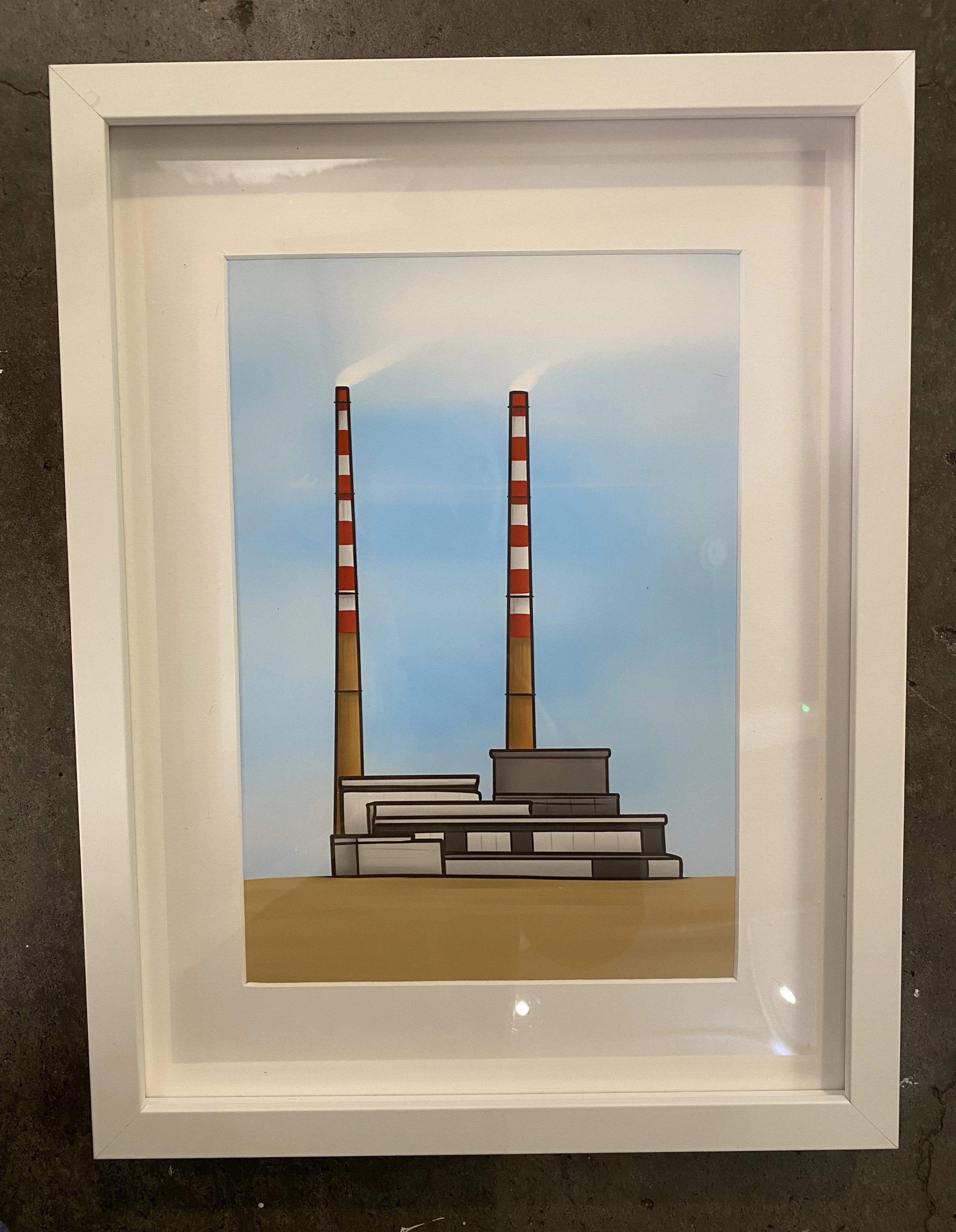 Pigeon House Framed Print by Joe Hollingsworth - Coastal Oystercatcher Artwork for Beach House Decor & Wall Art | Perfect for Living Room, Bedroom, or Office