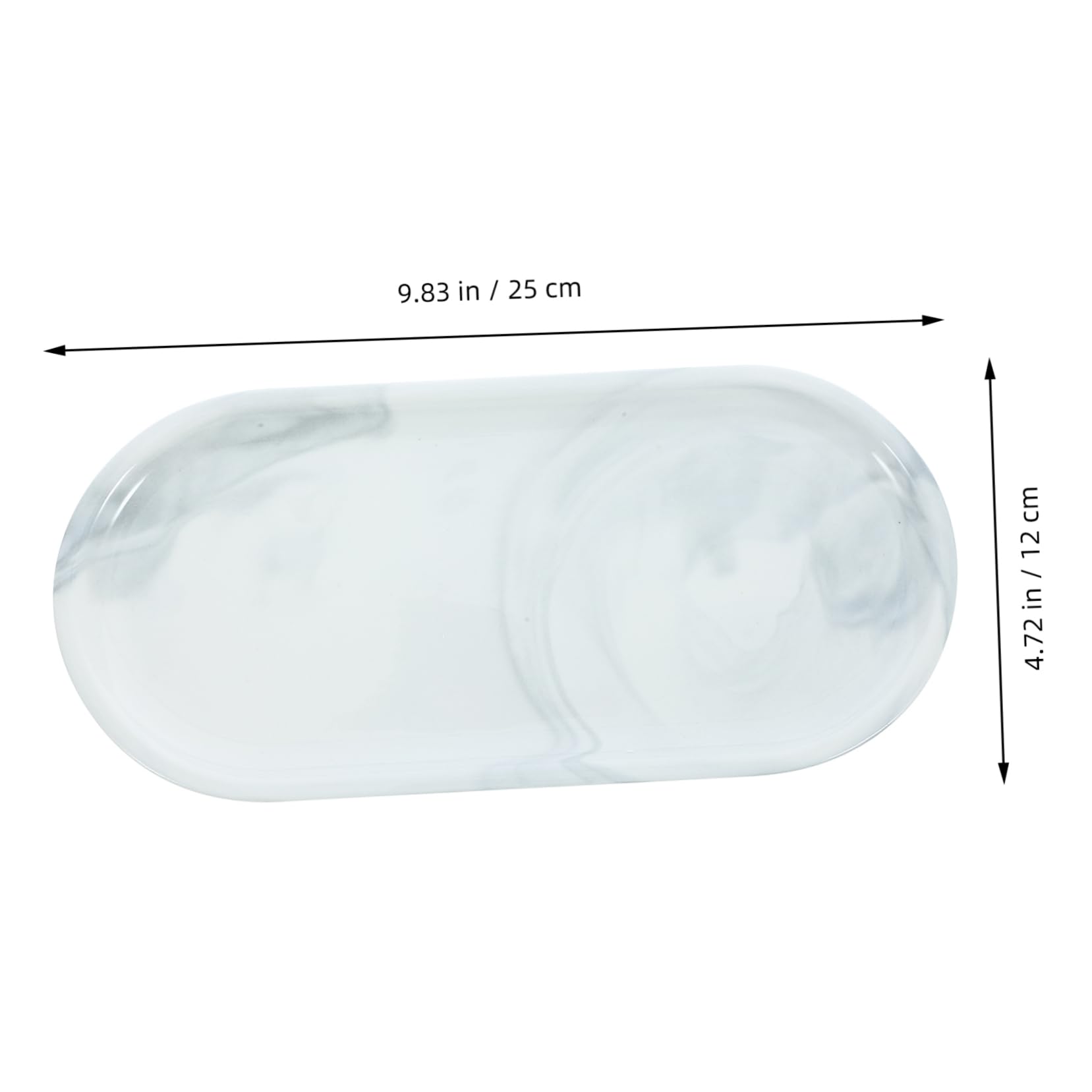 Cabilock Ceramic Jewelry Tray for Bathroom - Elegant Storage Plate for Rings, Watches & Accessories | Perfect for Vanity, Countertop & Bathroom Organization
