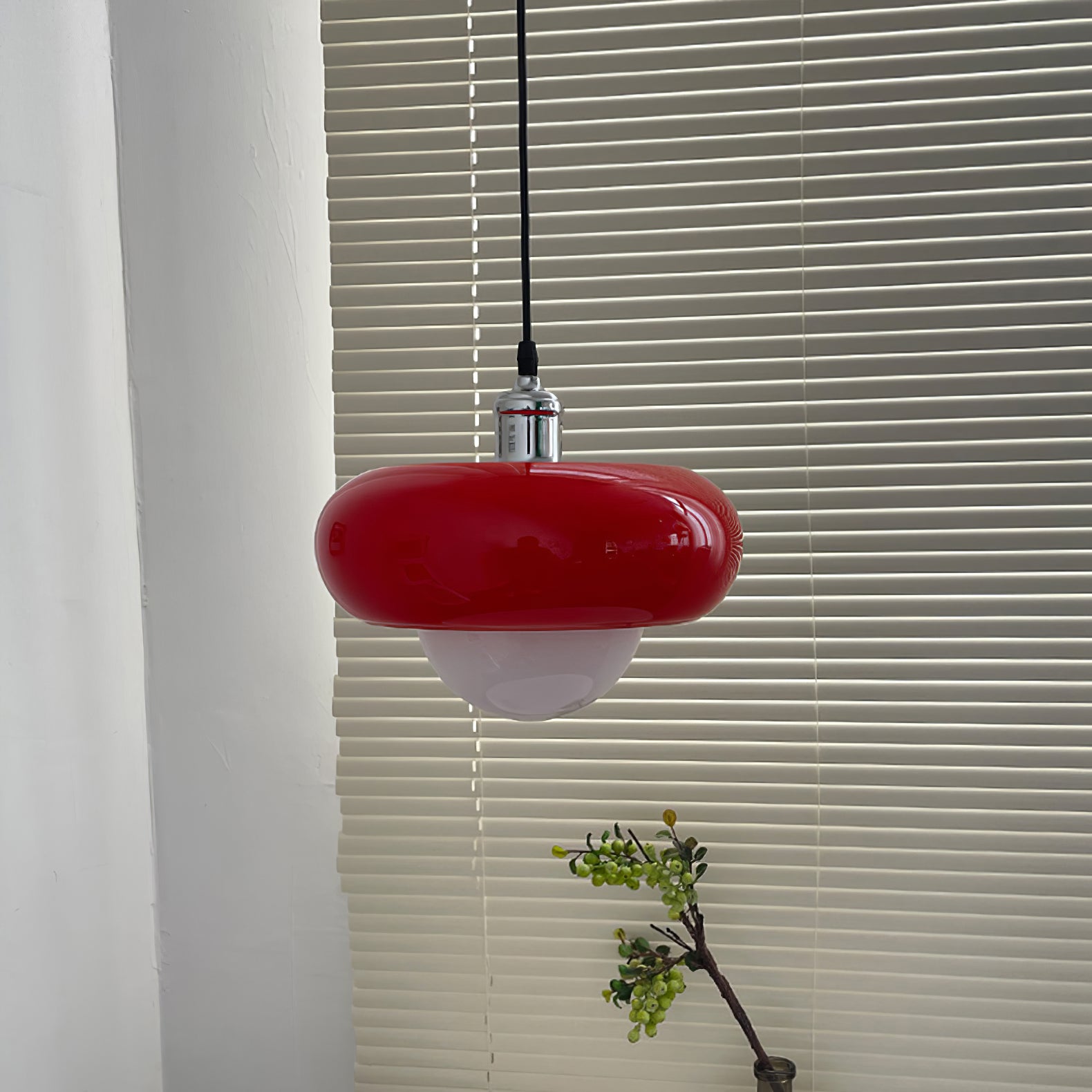 Vintage Harvey Pendant Lamp - Industrial Style Hanging Light Fixture with Metal Shade for Kitchen Island, Dining Room, or Bedroom Lighting
