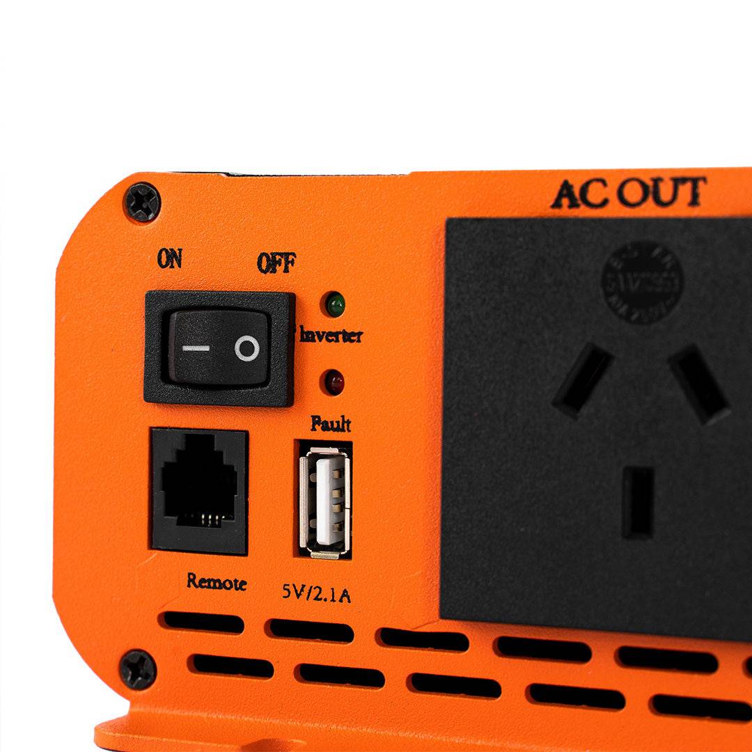 1000W Pure Sine Wave Power Inverter with Intelligent Remote Control - Perfect for RVs, Boats, and Off-Grid Power Solutions