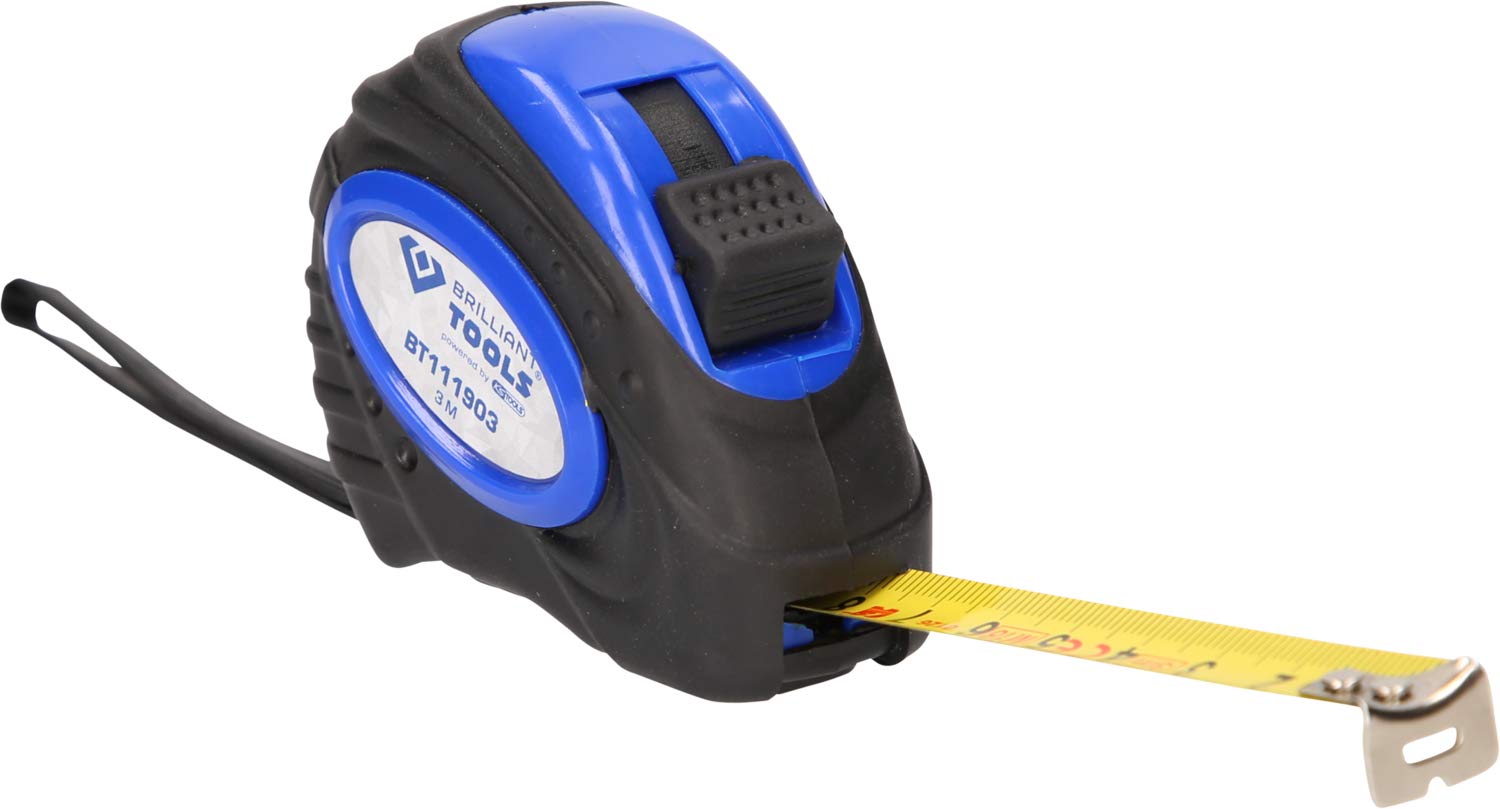 Brilliant Tools BT111903 3m Tape Measure - for DIY & Construction