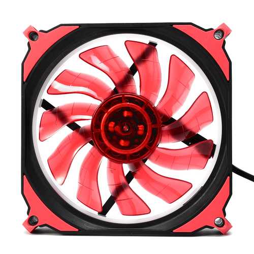 12cm 3 Pin & 4 Pin LED RGB CPU Cooling Fan - Quiet PC Computer Case Cooler for Gaming Rigs, Mining Rigs & Desktop PCs - Perfect for Overclocking & Heat Dissipation