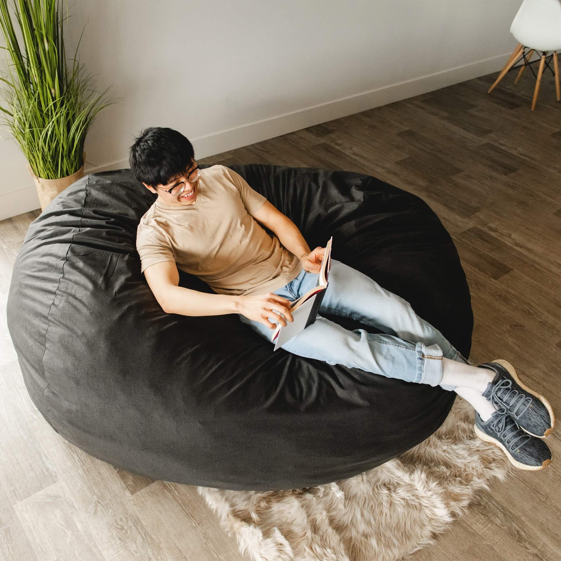 Fuf XL Dog Bed with Removable Washable Cover - Extra Large Orthopedic Pet Bed for Large Dogs, Waterproof & Chew Resistant - Perfect for Living Room, Bedroom or Kennel Use