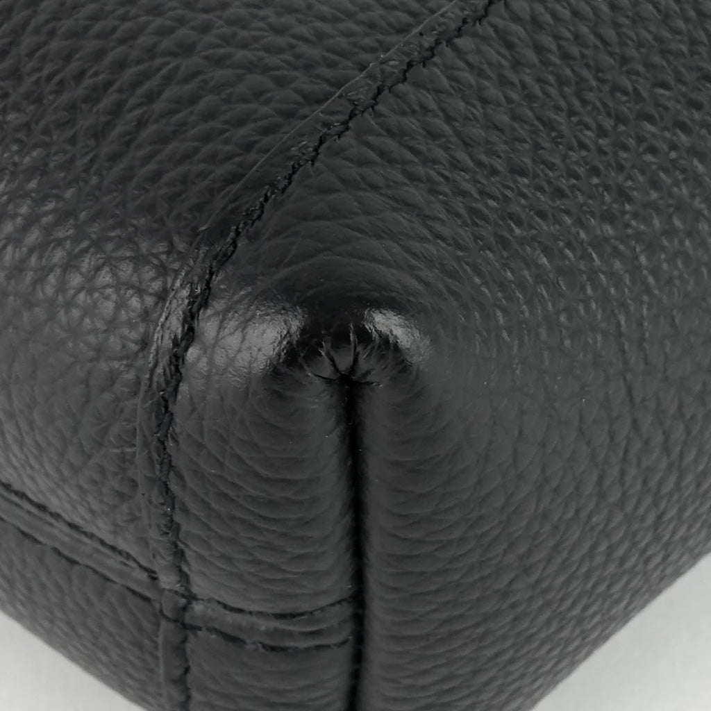 Balenciaga Black Calfskin Hourglass Messenger Bag for Women - Luxury Leather Crossbody Purse for Work, Travel & Everyday Use