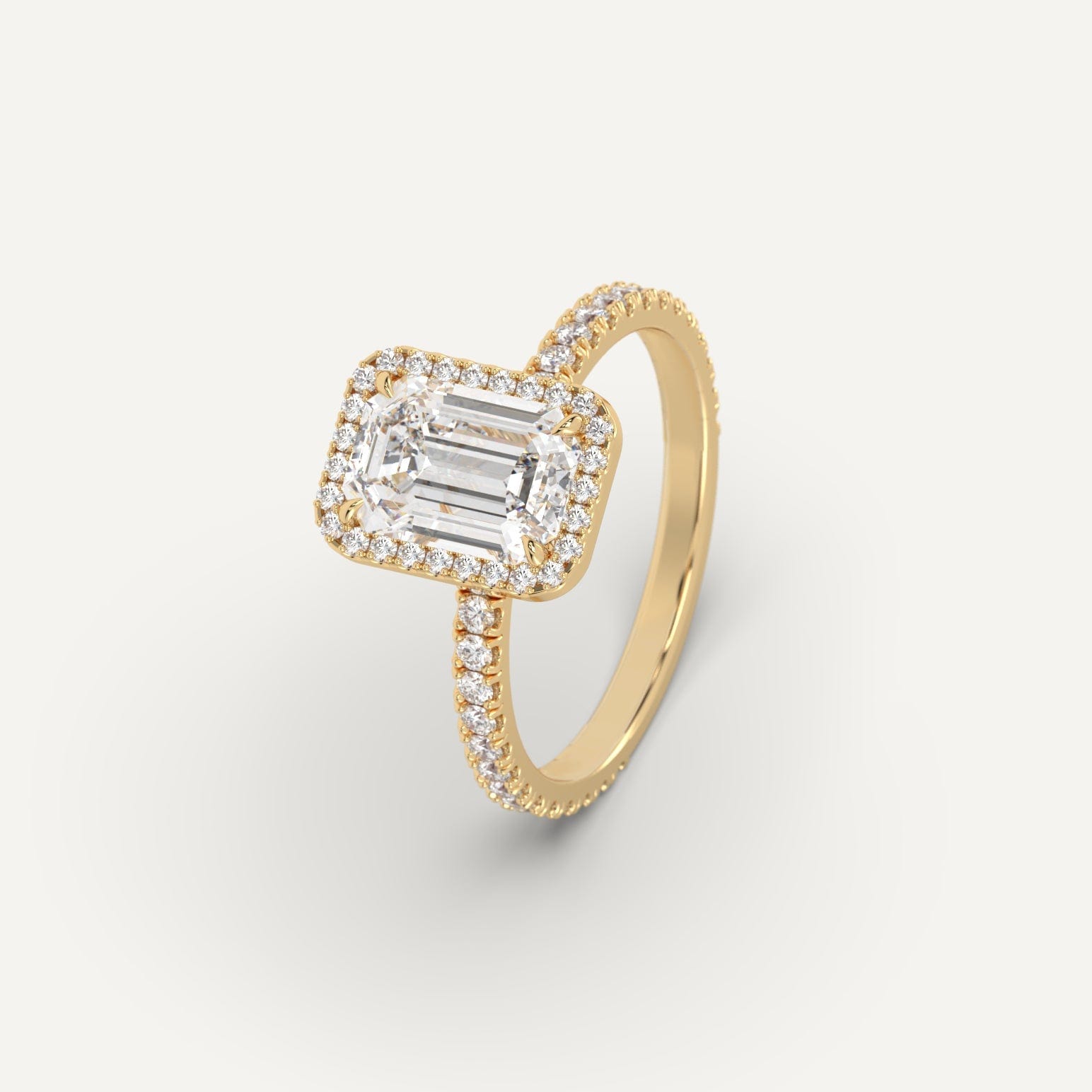 2 Carat Emerald Cut Diamond Ring - Elegant Solitaire Engagement Ring for Women - Perfect for Proposals, Anniversaries & Special Occasions