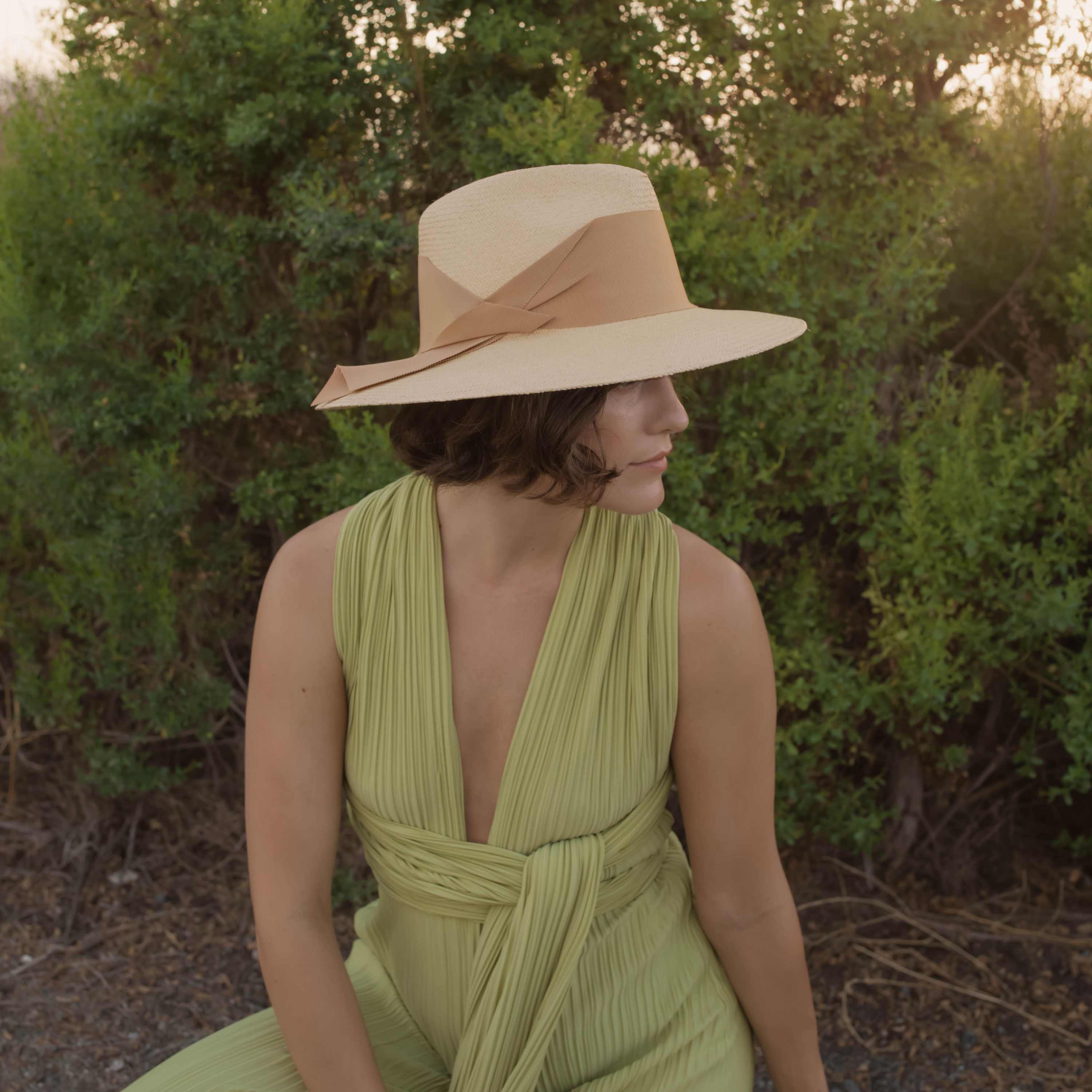 Freya Gardenia Hat - Elegant Floral Wide Brim Sun Hat for Women | Perfect for Beach, Wedding, and Summer Outdoor Activities
