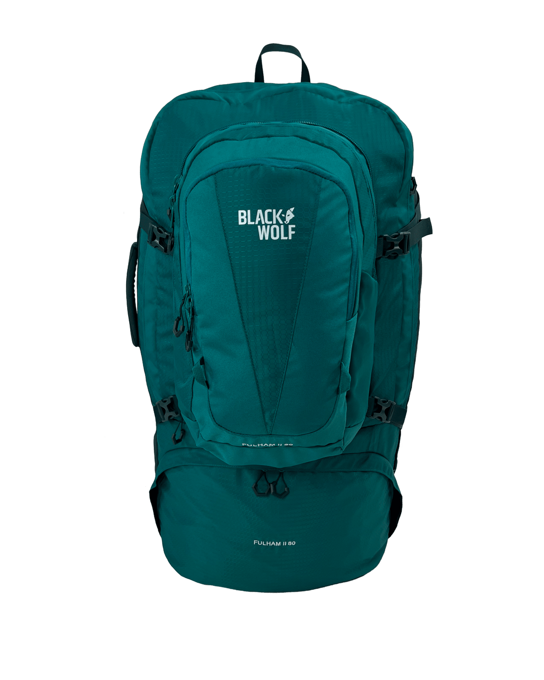 Black Wolf Fulham II 80 Backpack - Quetzal Green/Sea Moss - Durable Hiking & Travel Backpack for Outdoor Adventures & Daily Commute