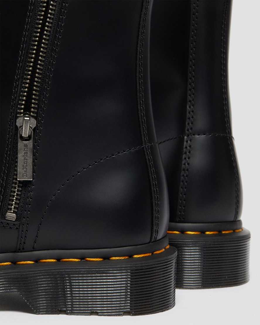 Dr. Martens 1460 ELS Black Smooth Leather Lace Up Boots - Unisex Classic Ankle Boots for Men & Women | Perfect for Punk Fashion, Workwear & Everyday Street Style