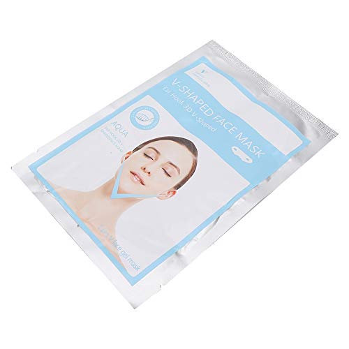V-Shaped Slimming Face Mask - Chin Up Tightening Patch for Double Chin Reduction & Face Contour Lift - Hydrating Facial Mask with Firming Effect (5 Pack) | Perfect for Skincare Routine, Spa Day & At-Home Beauty Treatment