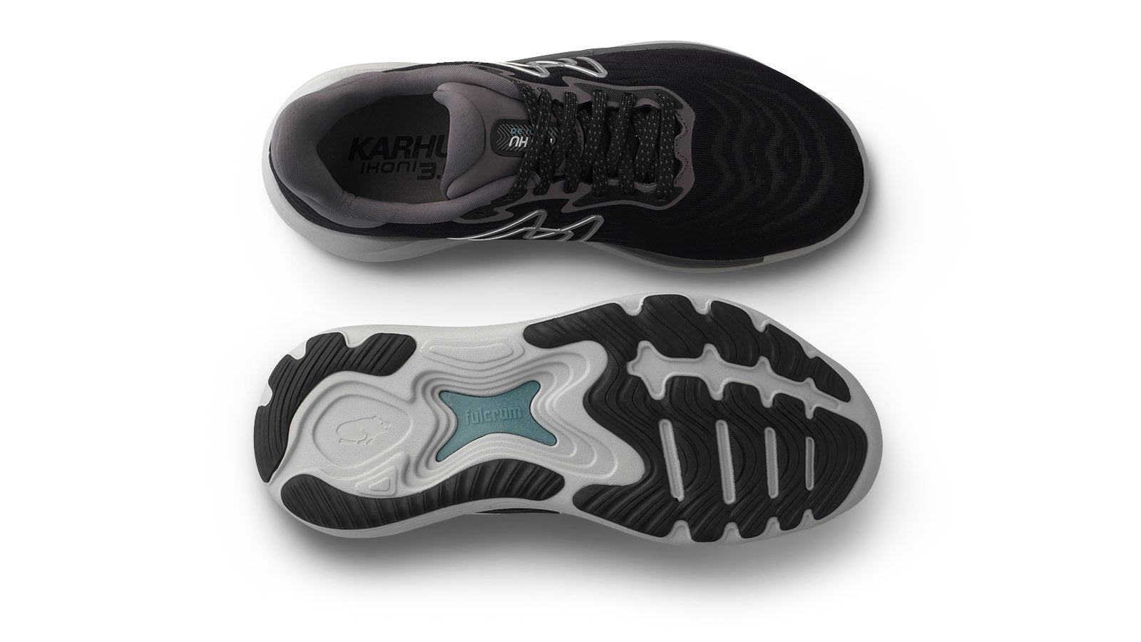 IKONI 3.0 Men's Running Shoes - Black/Quiet Shade | Lightweight Athletic Sneakers for Jogging, Gym Workouts & Daily Wear
