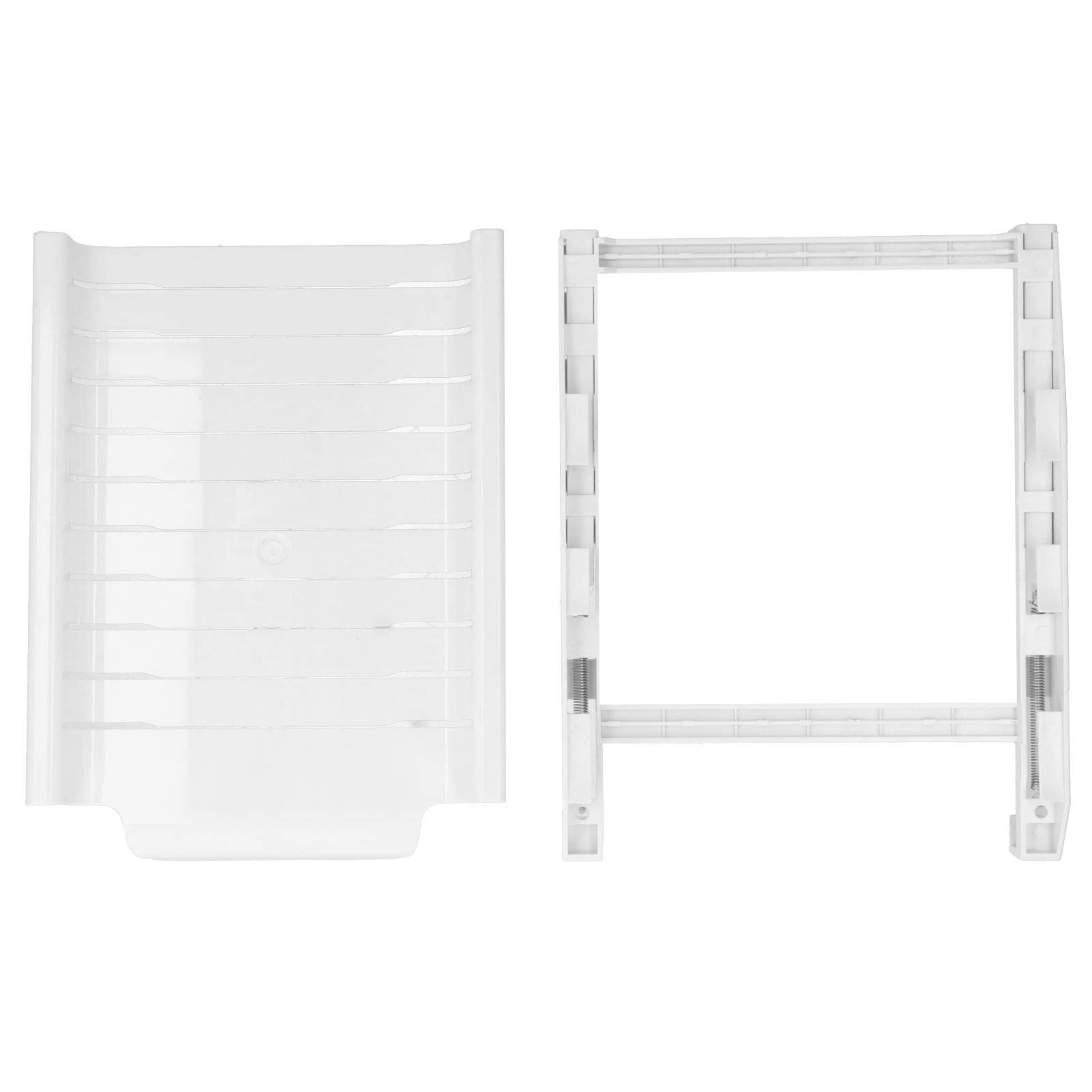 Refrigerator Food Organizer - Pull Out Drawer Shelf for Kitchen Storage | White Fridge Organizer for Fruits, Vegetables & Snacks | Space-Saving Refrigerator Storage Solution for Home & Office