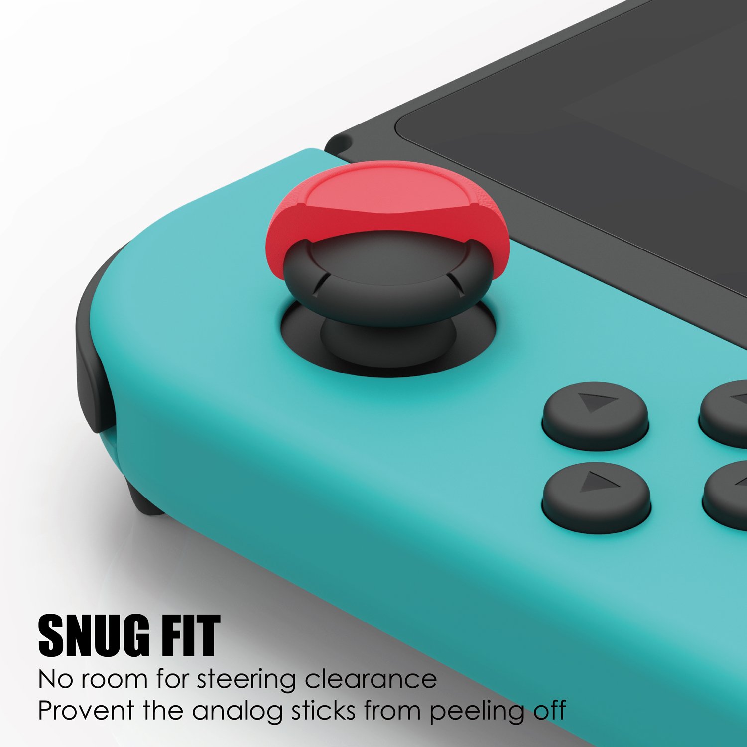 Skull & Co. Thumb Grip Set, Joystick Caps & Analog Stick Covers for Nintendo Switch & Switch OLED Joy-Con Controllers - Neon Blue + Yellow, 3 Pairs (6 Pieces) - Perfect for Gaming Comfort & Enhanced Grip During Long Play Sessions